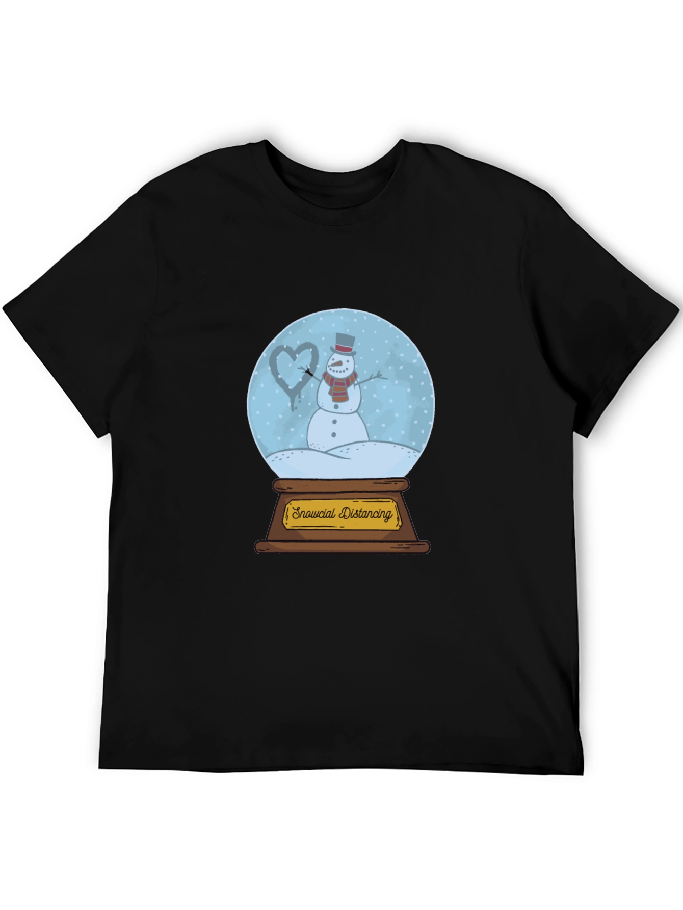 Snowcial Distancing T-Shirt - Winter Holiday Tee