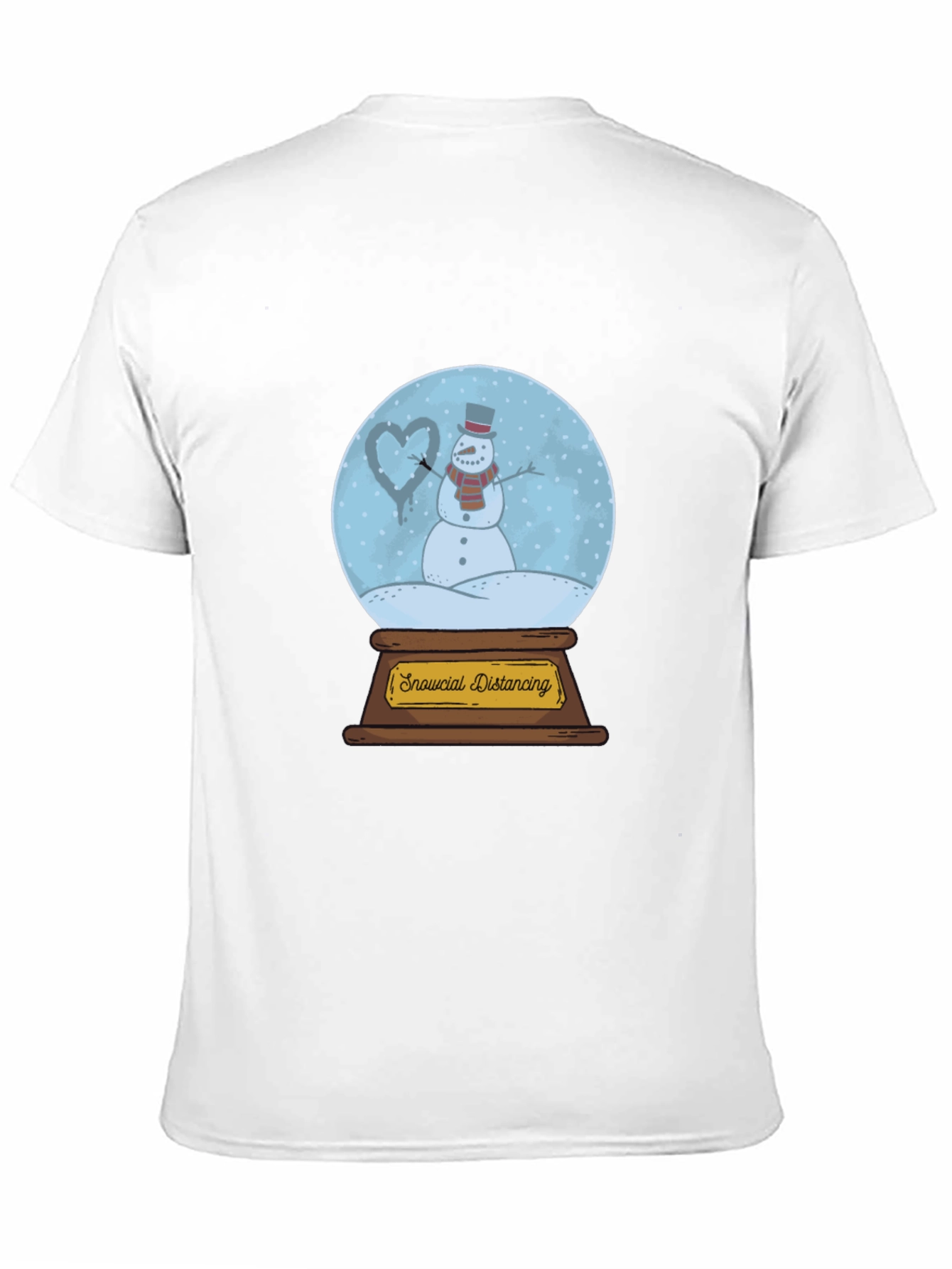 Snowcial Distancing T-Shirt - Winter Holiday Tee