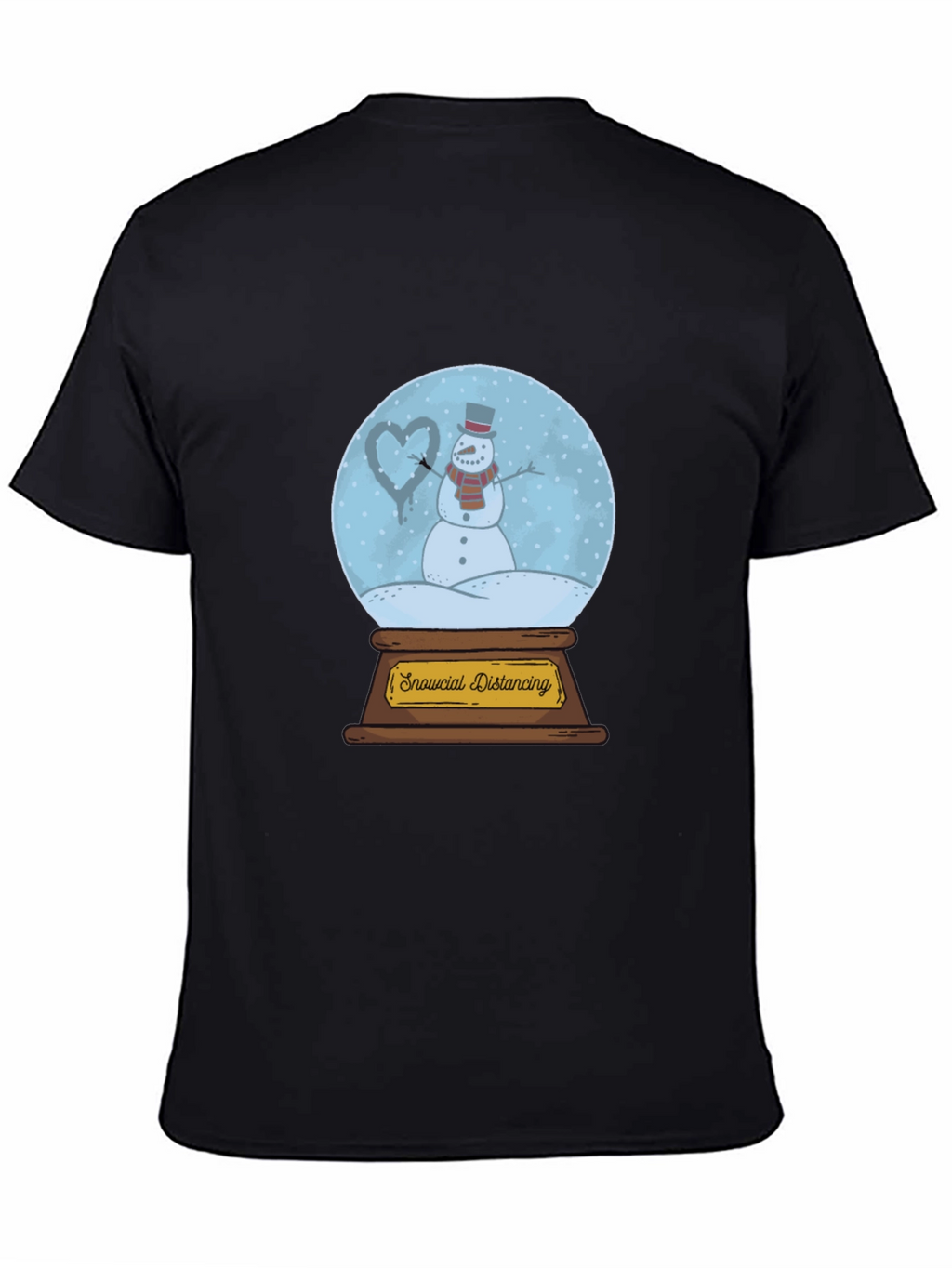 Snowcial Distancing T-Shirt - Winter Holiday Tee