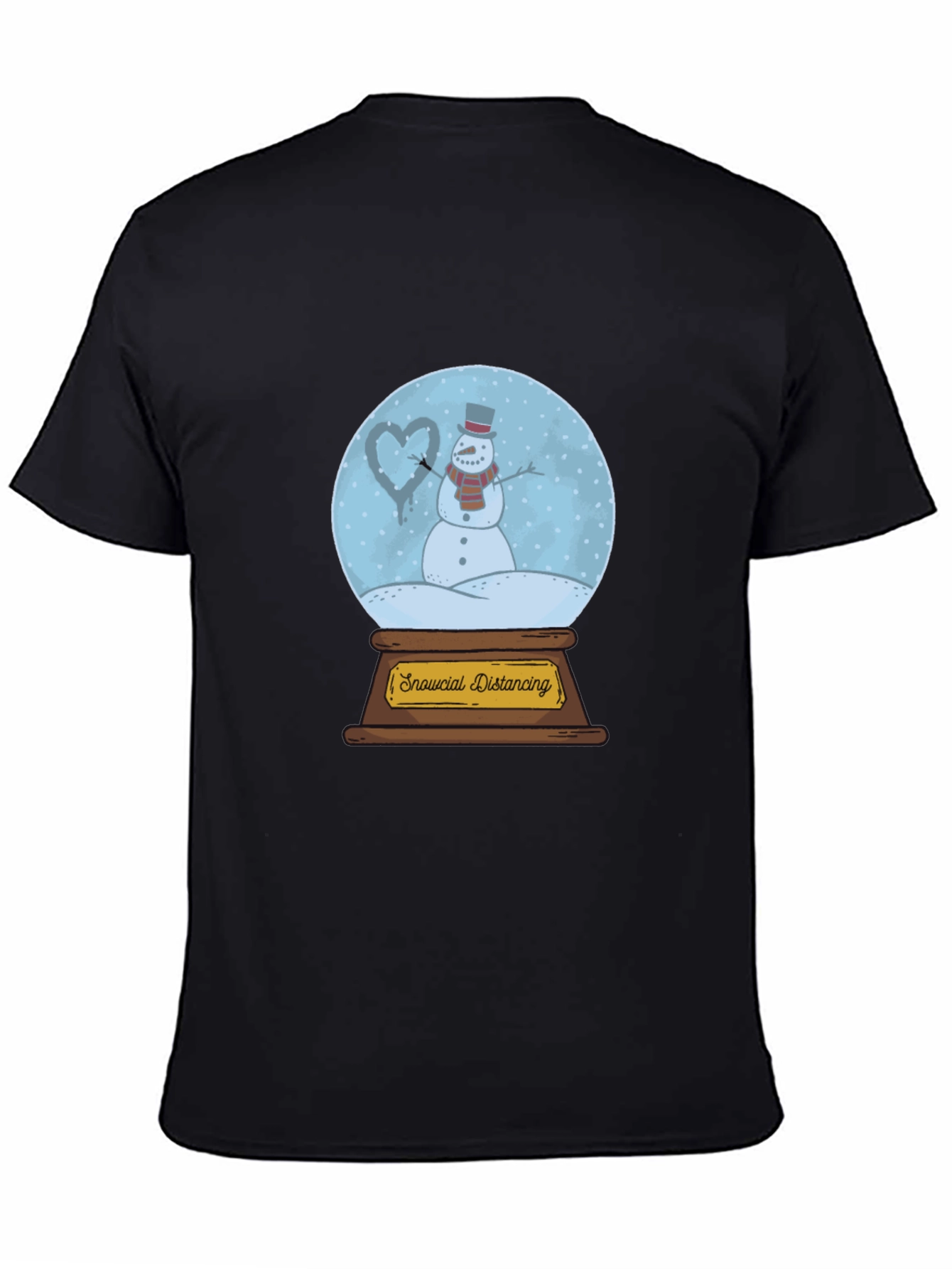 Snowcial Distancing T-Shirt - Winter Holiday Tee