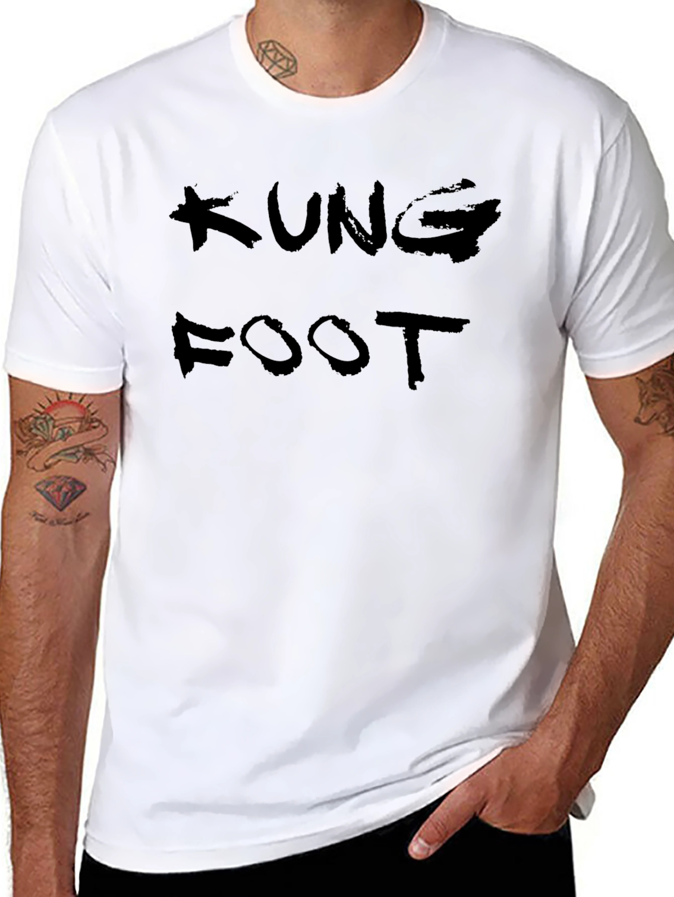 Kung Foot Graphic Tee - Black T-Shirt