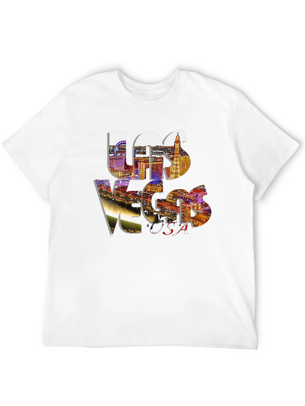 Las Vegas Cityscape Graphic T-Shirt