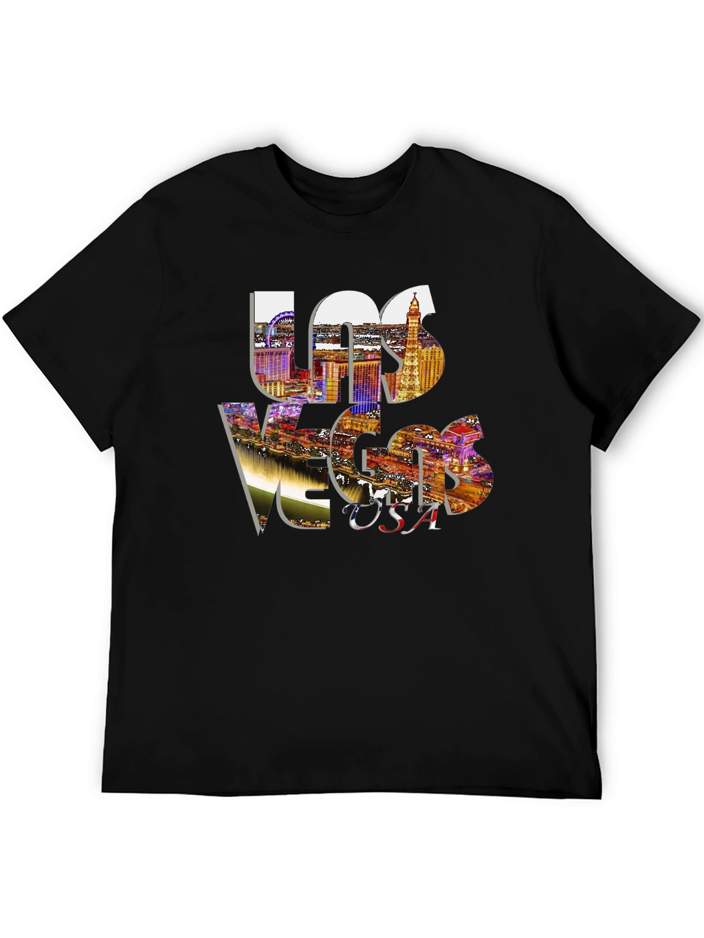 Las Vegas Cityscape Graphic T-Shirt