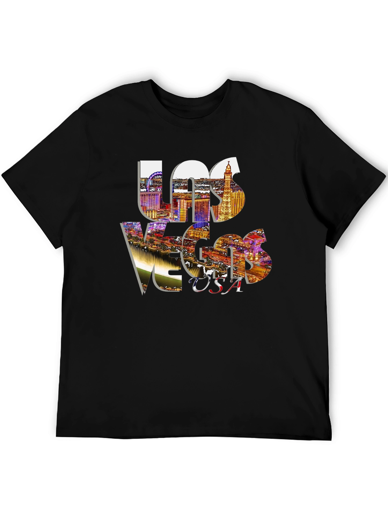 Las Vegas Cityscape Graphic T-Shirt