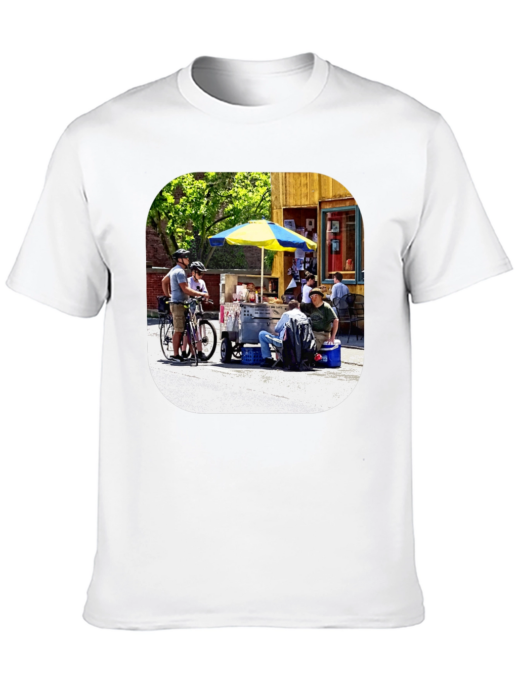 Novelty T-Shirt with Outdoor Scene