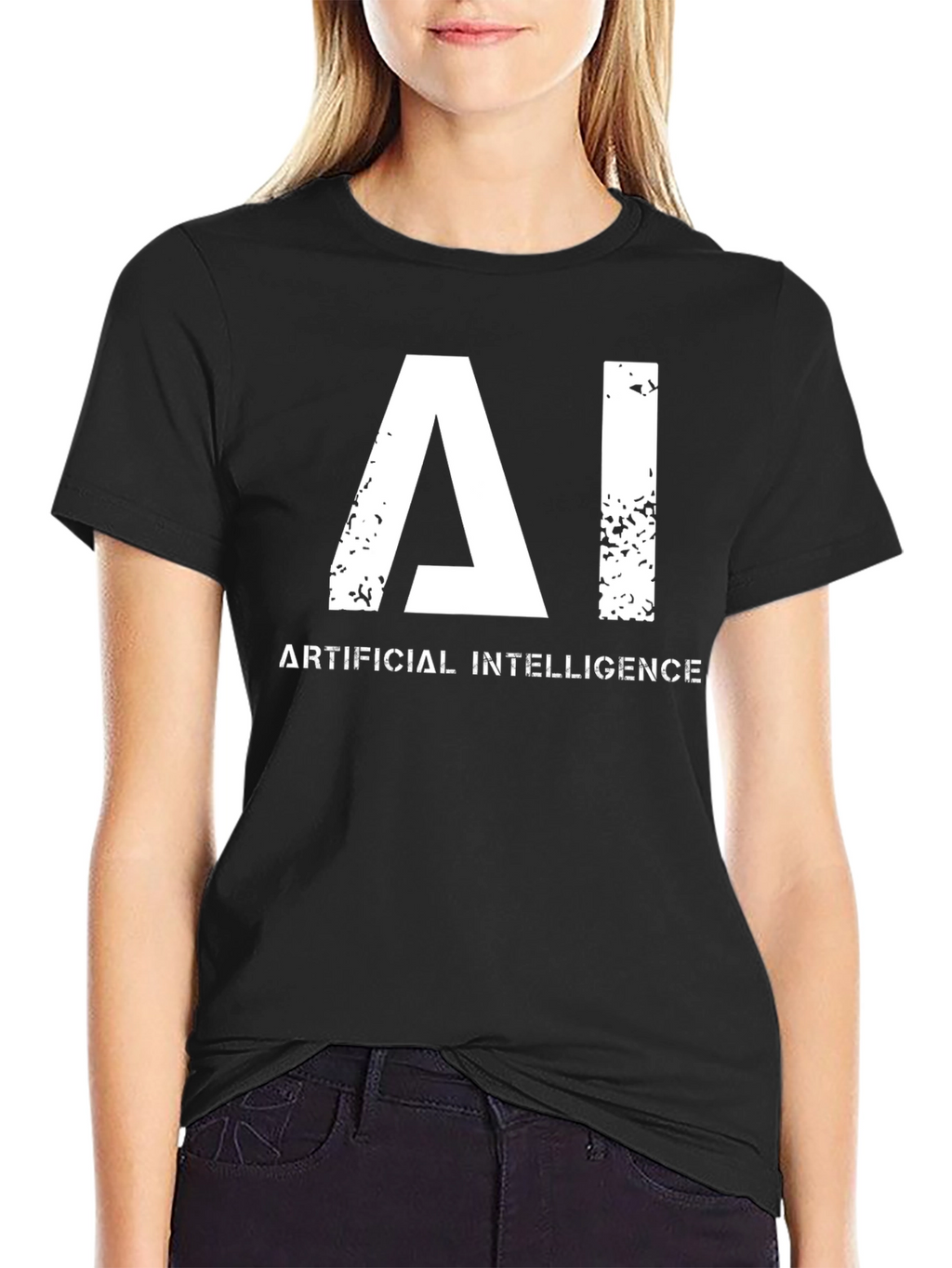 AI T-Shirt - Artificial Intelligence Graphic Tee - Black