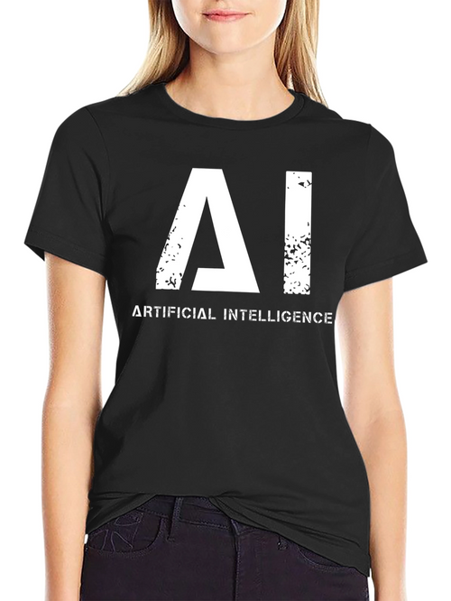 AI T-Shirt - Artificial Intelligence Graphic Tee - Black