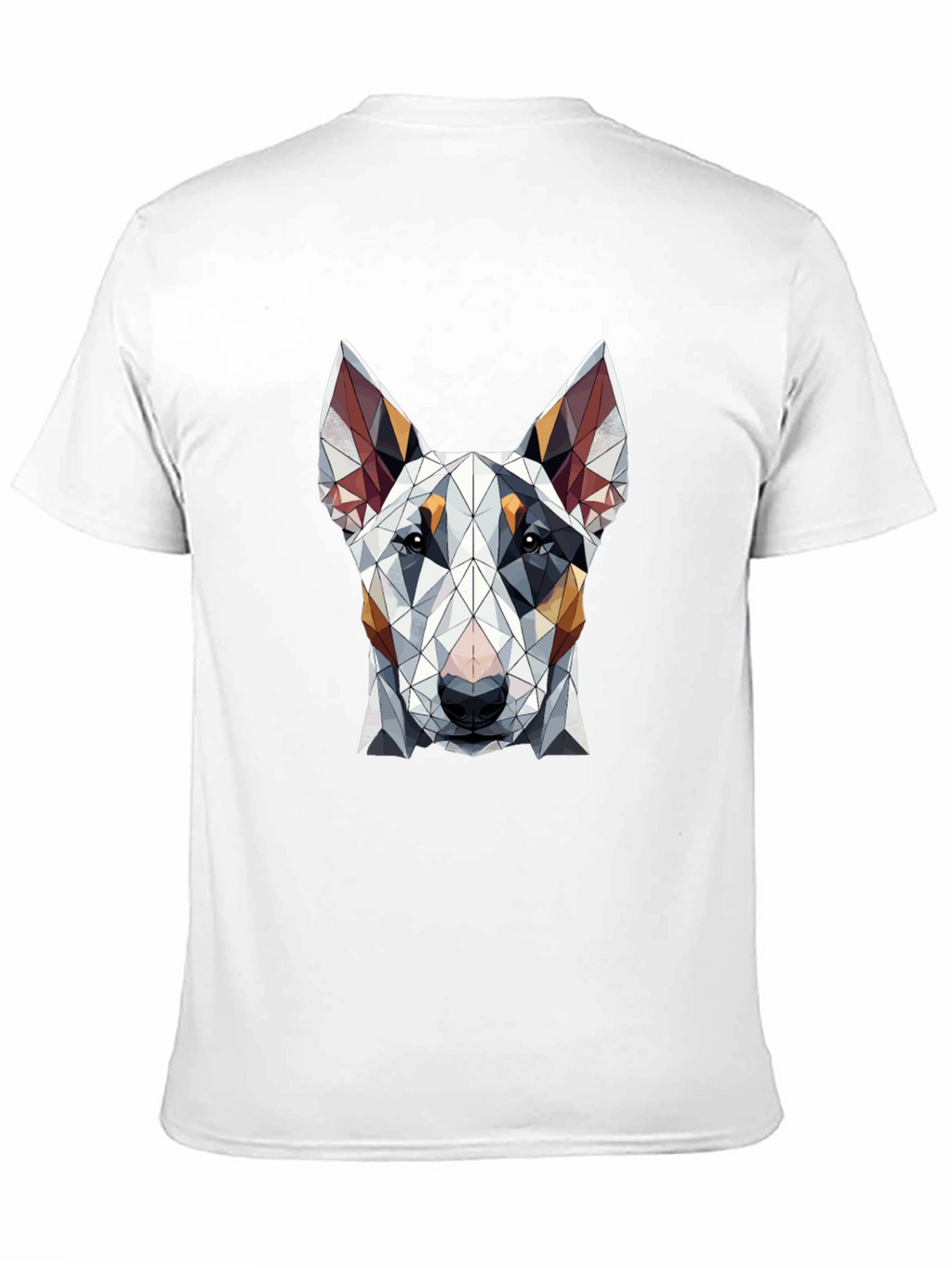 Geometric Dog Graphic Tee - Stylish Mens T-Shirt