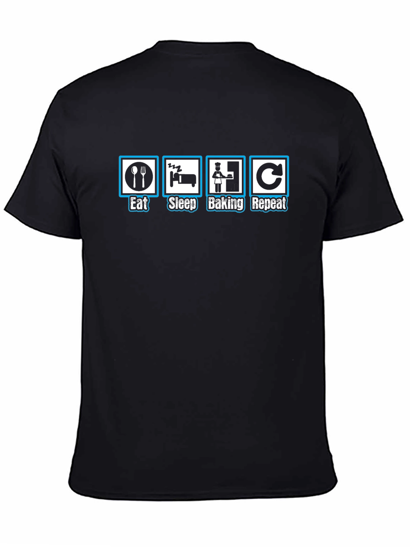 Eat Sleep Baking Repeat T-Shirt - Funny Baker Tee