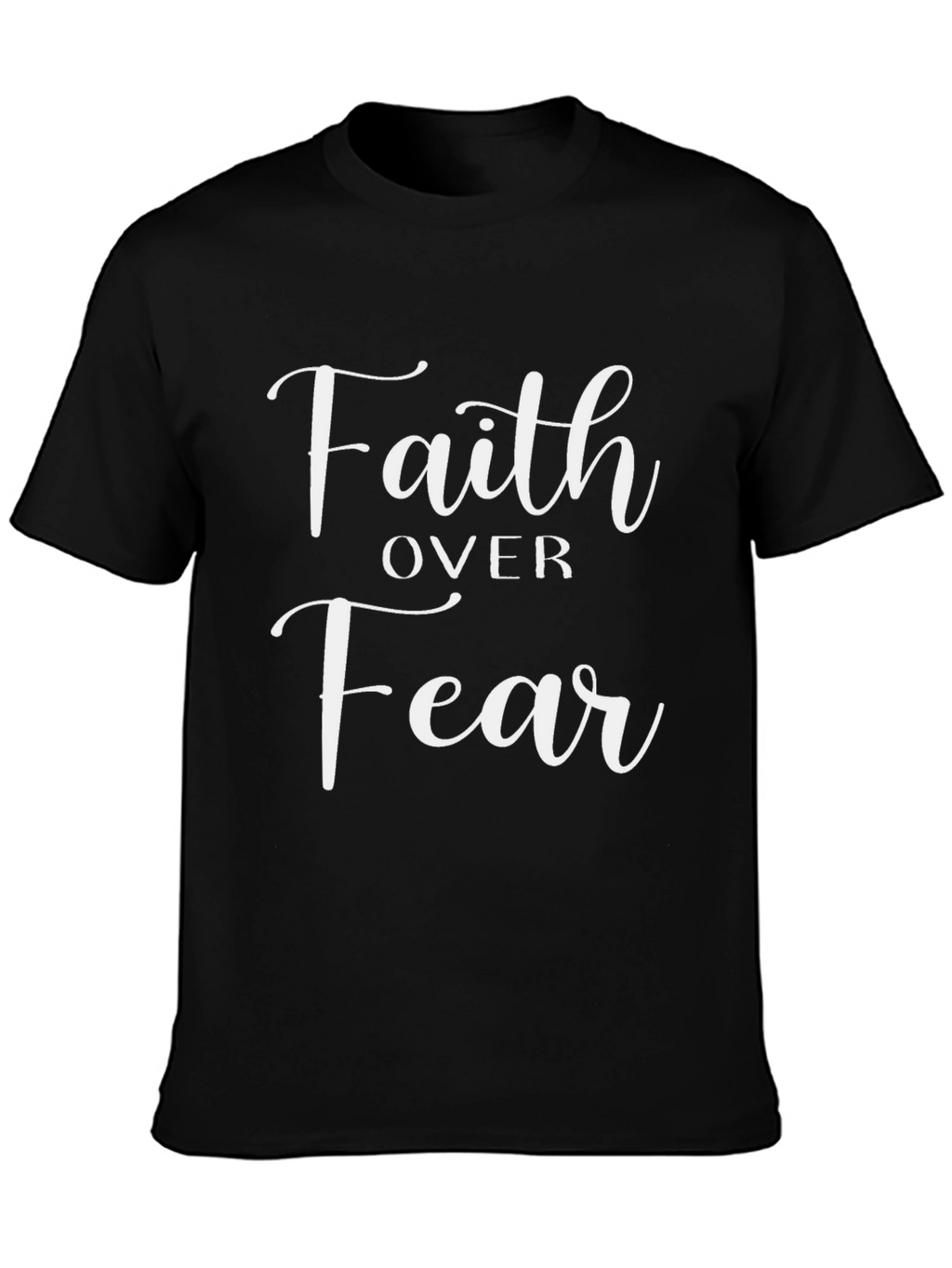 Faith Over Fear Graphic Tee - Black