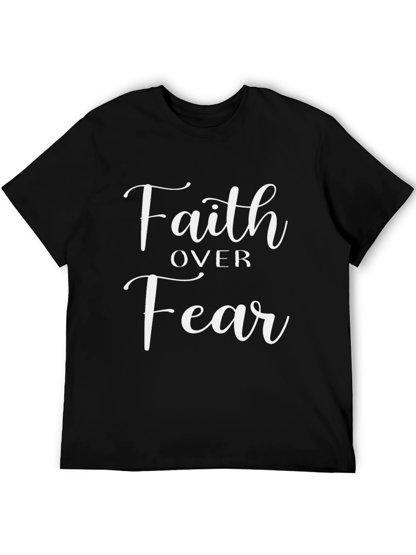 Faith Over Fear Graphic Tee - Black