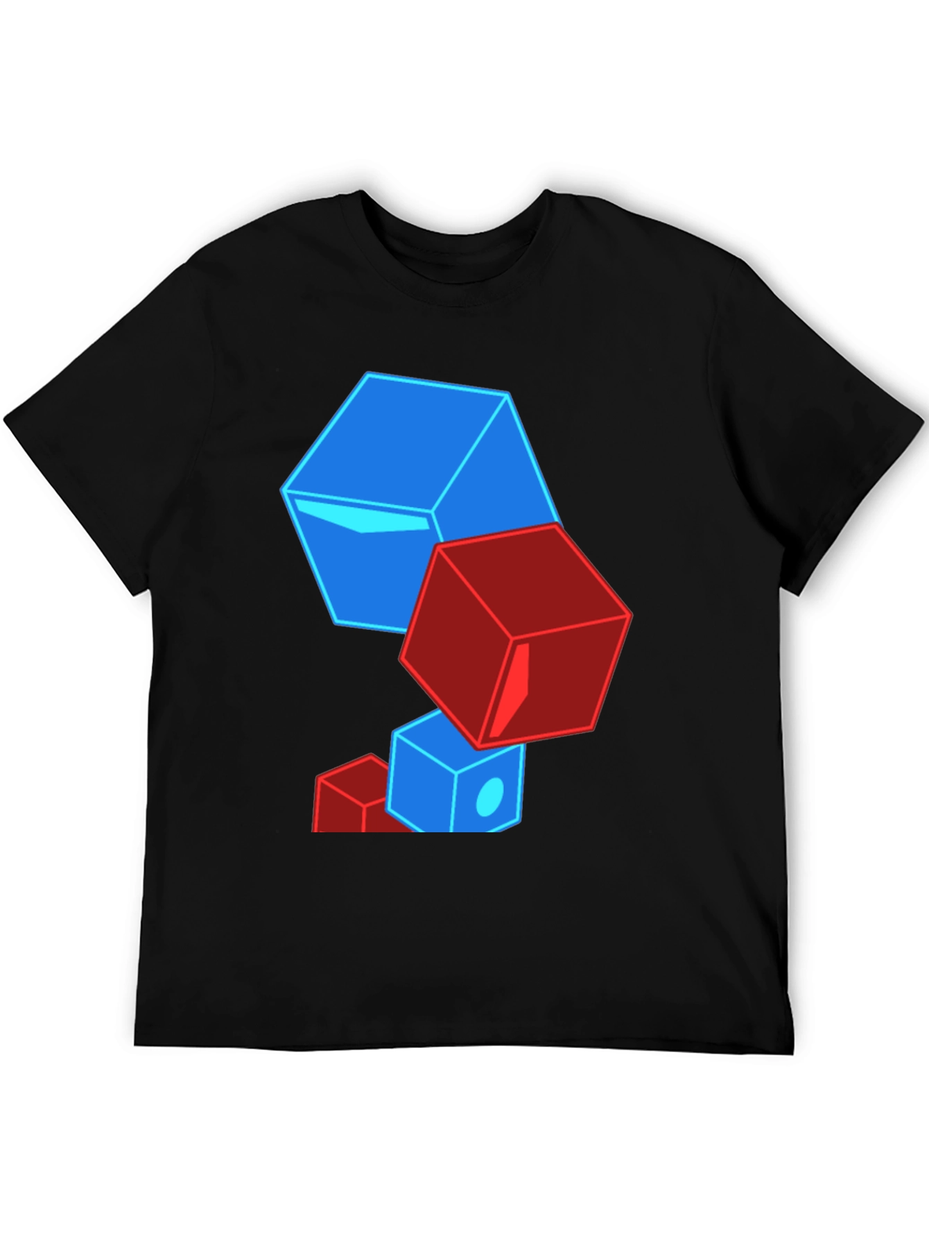 Geometric Cube T-Shirt - Bold Graphic Tee