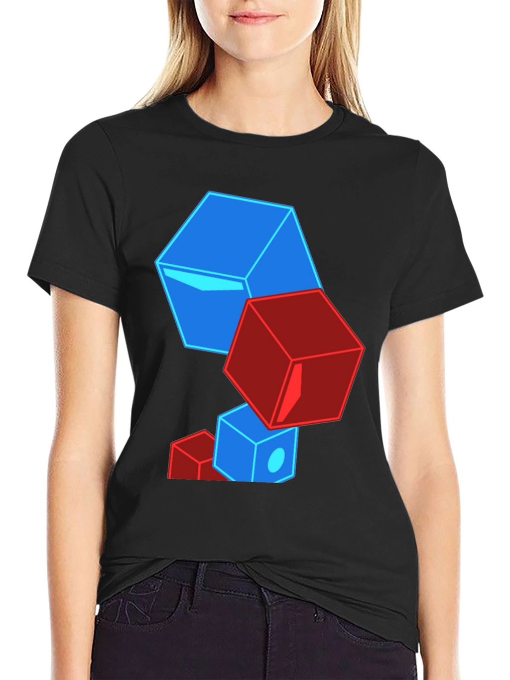 Geometric Cube T-Shirt - Bold Graphic Tee