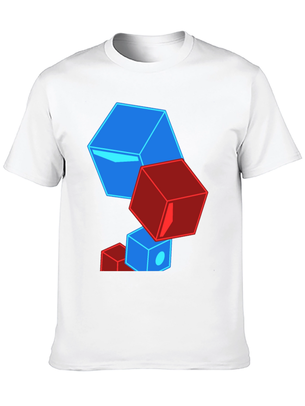 Geometric Cube T-Shirt - Bold Graphic Tee