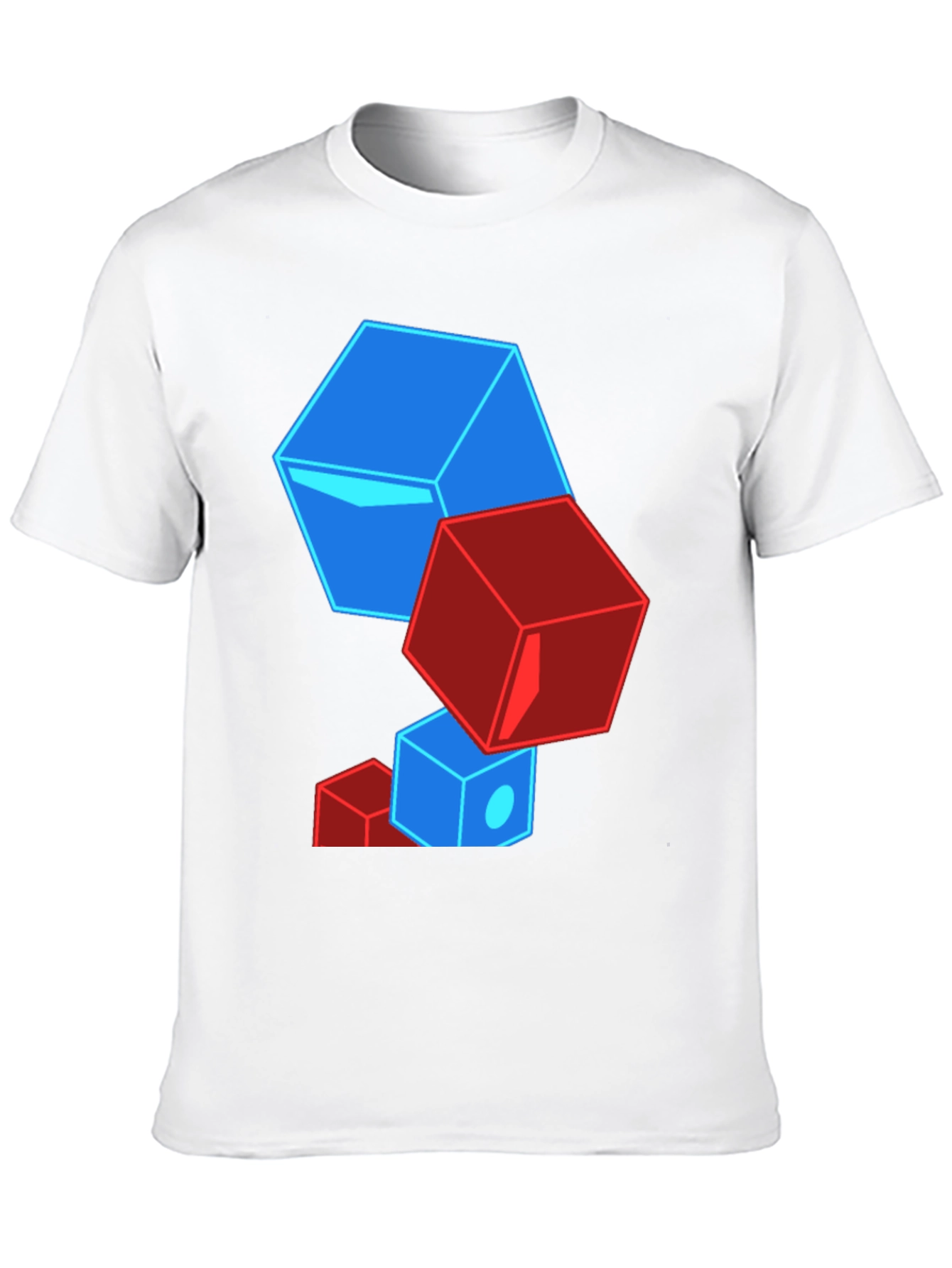 Geometric Cube T-Shirt - Bold Graphic Tee