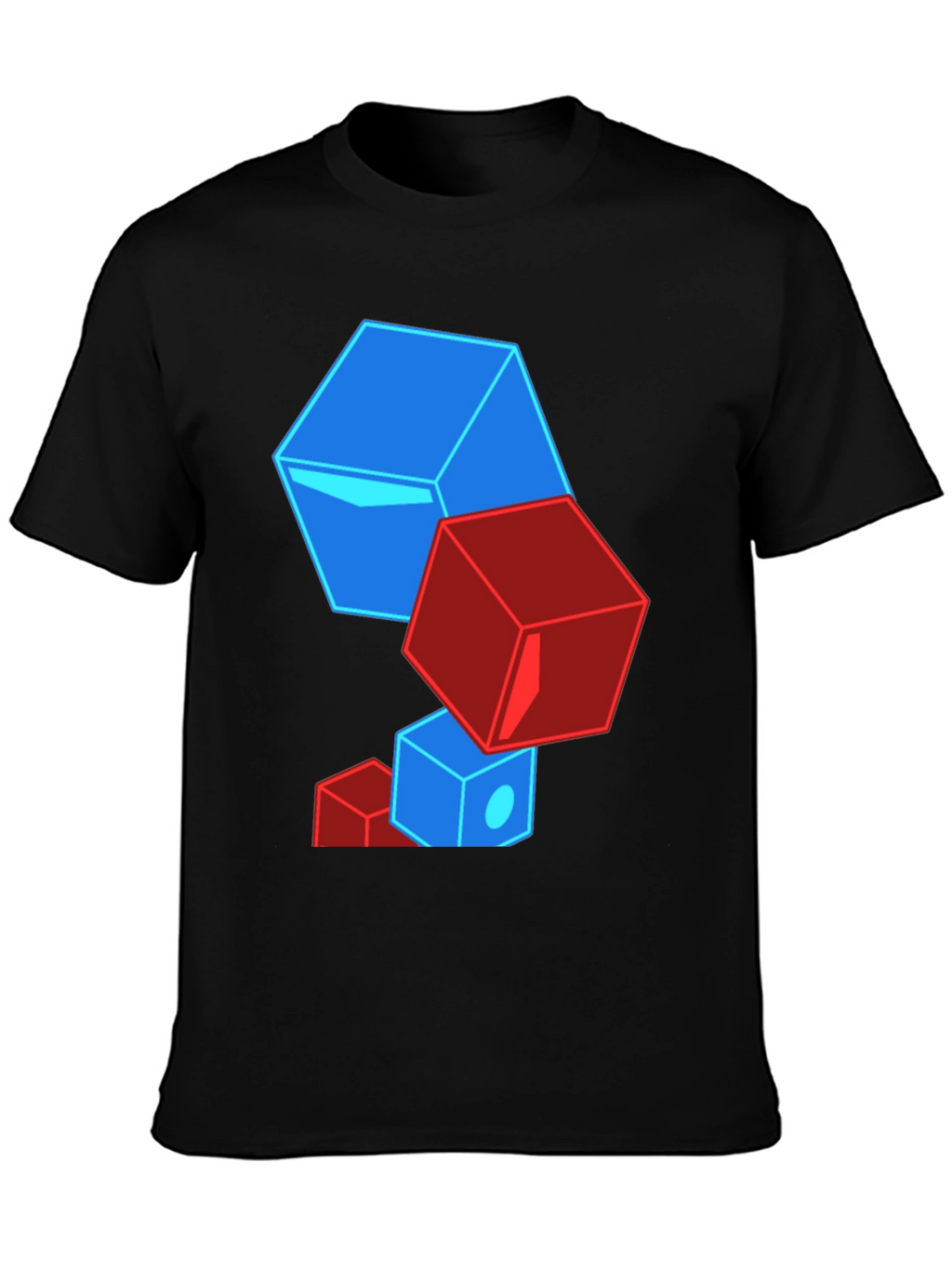 Geometric Cube T-Shirt - Bold Graphic Tee