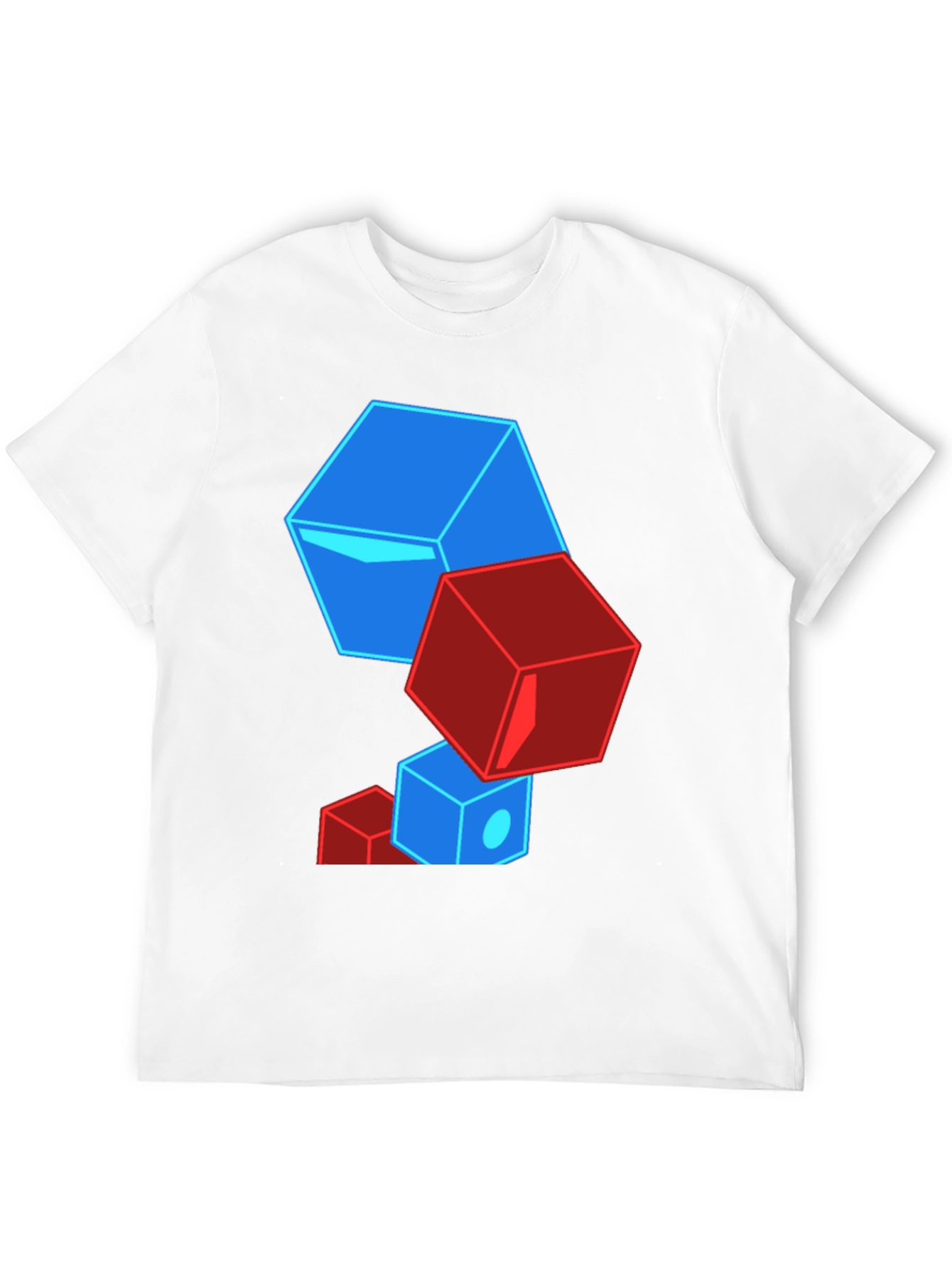 Geometric Cube T-Shirt - Bold Graphic Tee