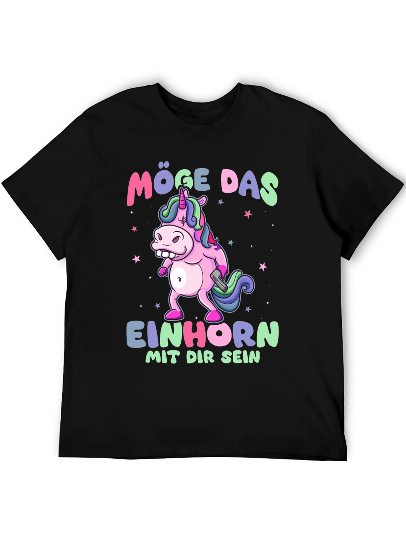 Funny Unicorn T-Shirt - Möge Das Einhorn Mit Dir Sein!