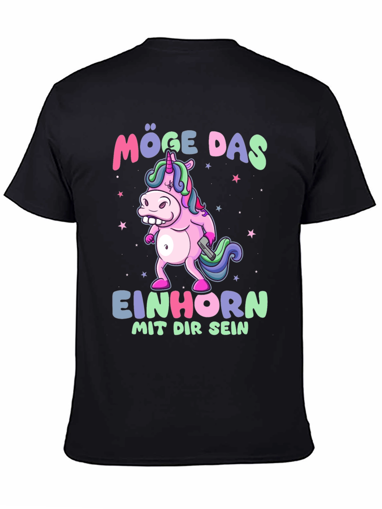 Funny Unicorn T-Shirt - Möge Das Einhorn Mit Dir Sein!
