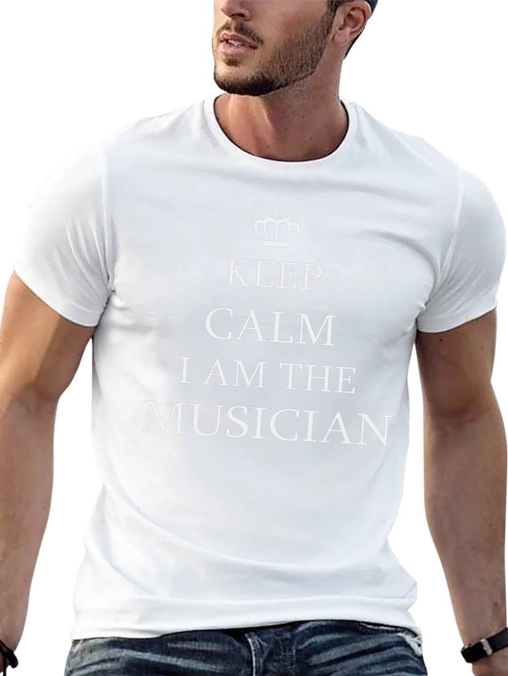 Keep Calm Musician Graphic Tee - Black