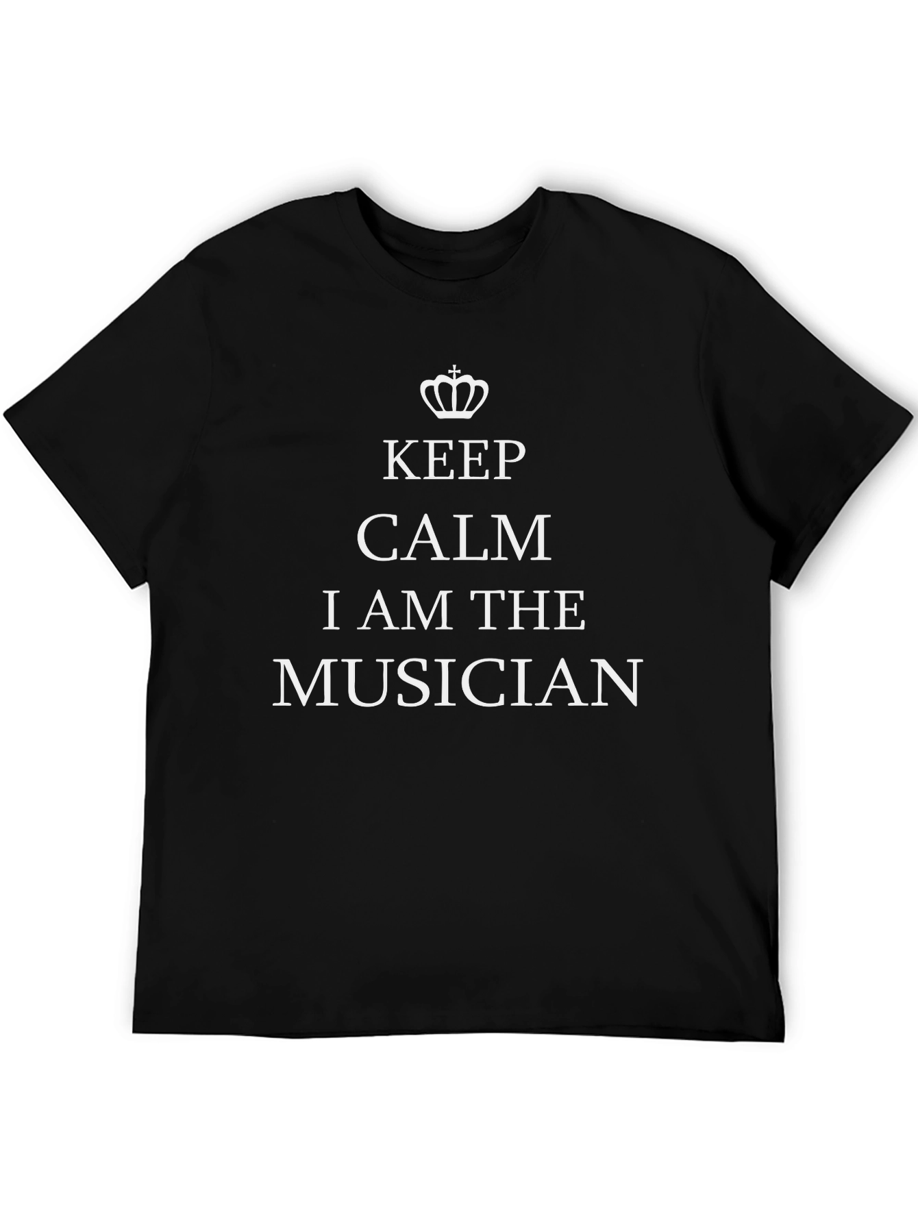 Keep Calm Musician Graphic Tee - Black