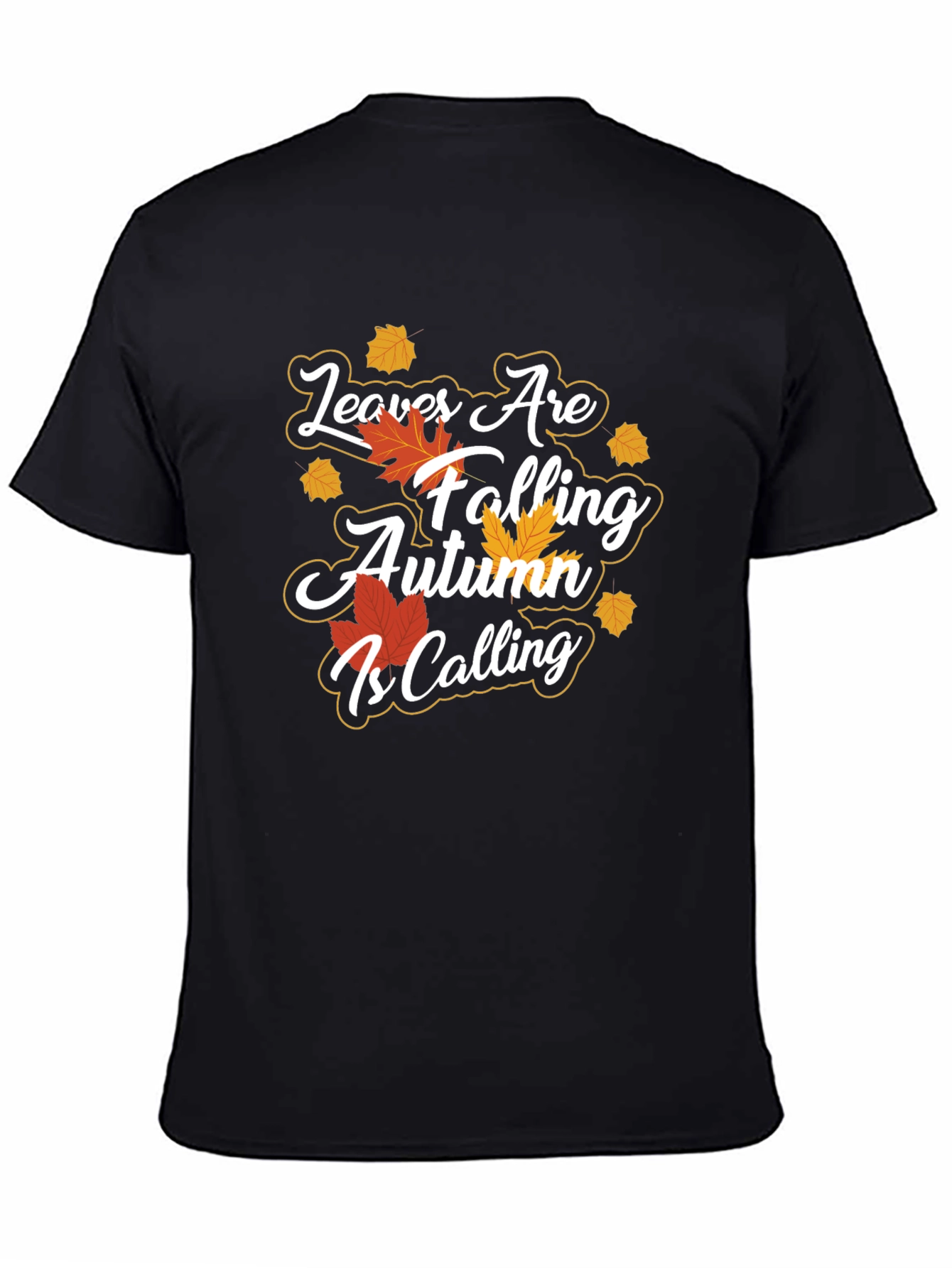 Autumn Calling T-Shirt - Falling Leaves Design