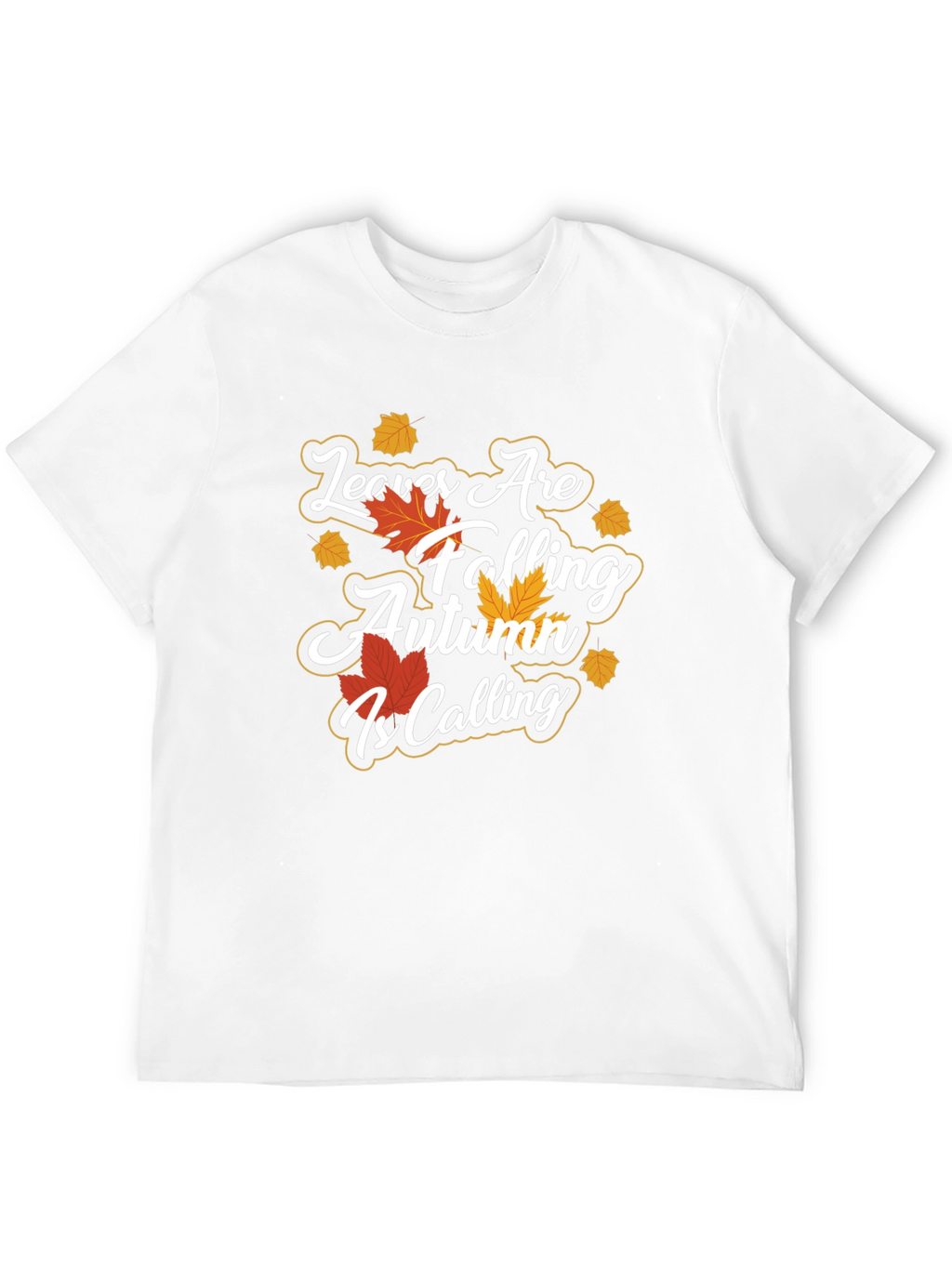 Autumn Calling T-Shirt - Falling Leaves Design