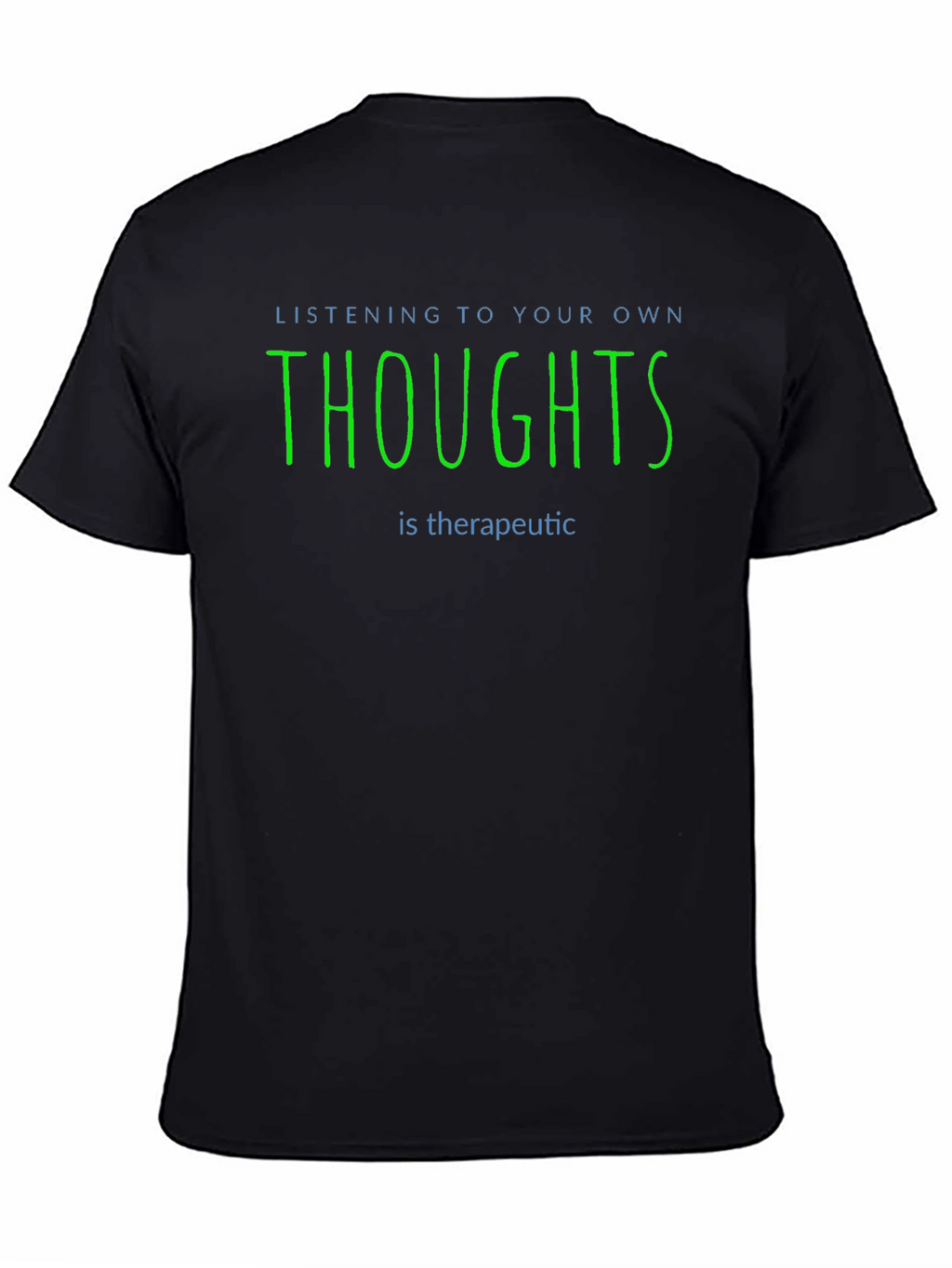 Therapeutic Thoughts Graphic T-Shirt - Black