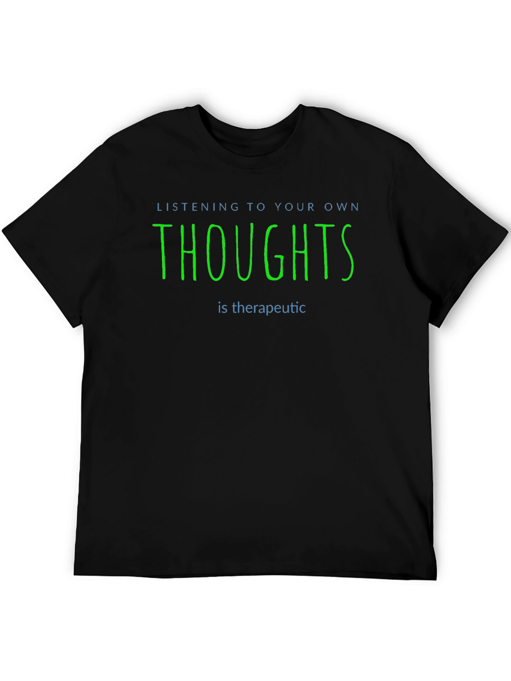 Therapeutic Thoughts Graphic T-Shirt - Black