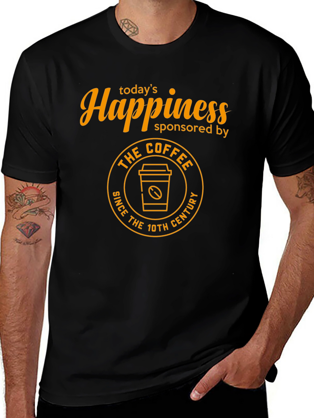 Happiness Sponsored by Coffee T-Shirt