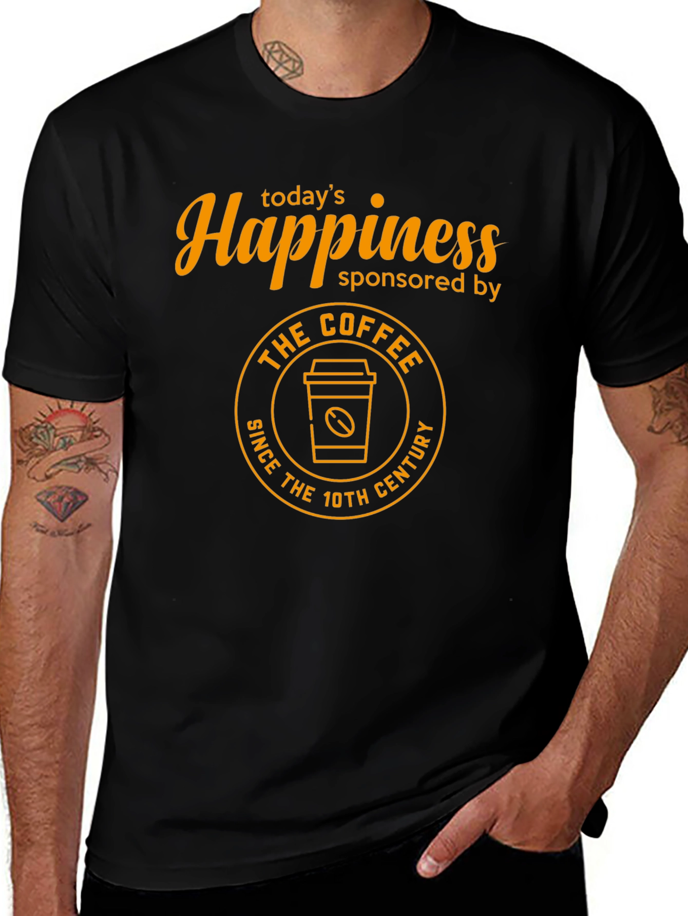 Happiness Sponsored by Coffee T-Shirt