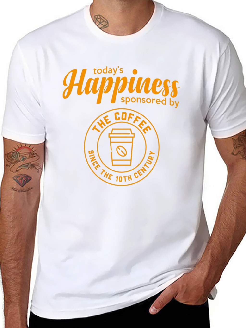 Happiness Sponsored by Coffee T-Shirt