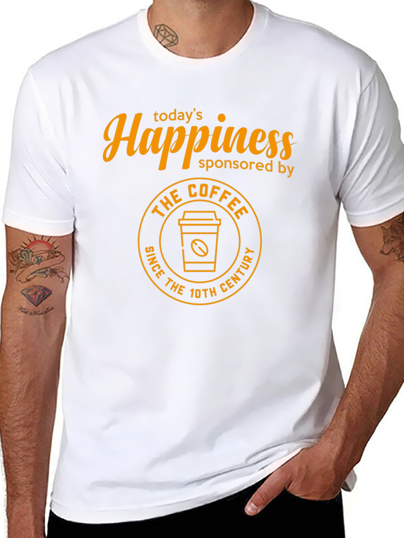 Happiness Sponsored by Coffee T-Shirt