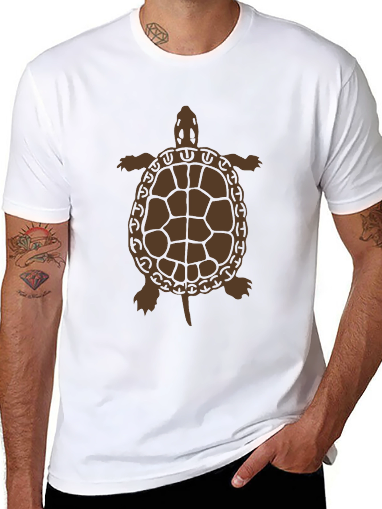 Turtle Graphic Tee - Black Unisex Shirt