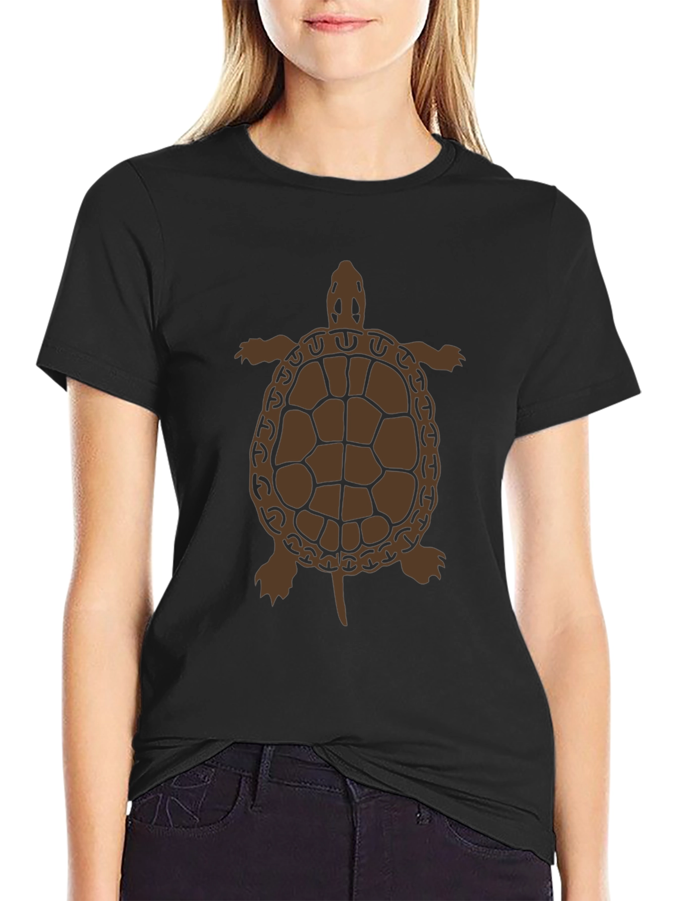 Turtle Graphic Tee - Black Unisex Shirt