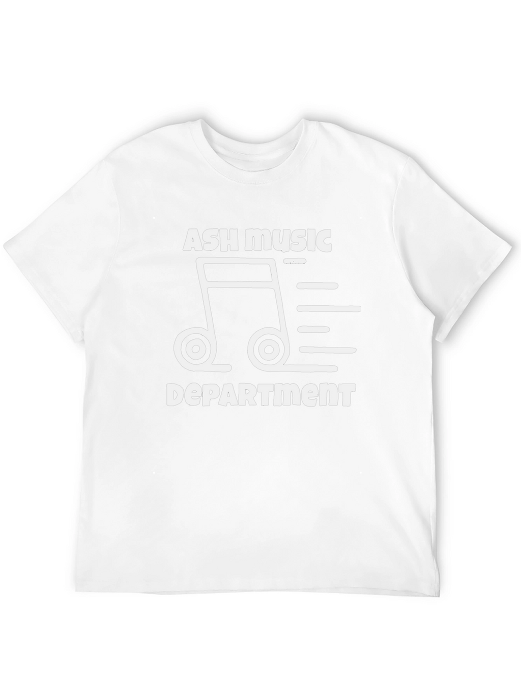 Ash Music Department Graphic Tee - Black Cotton T-Shirt