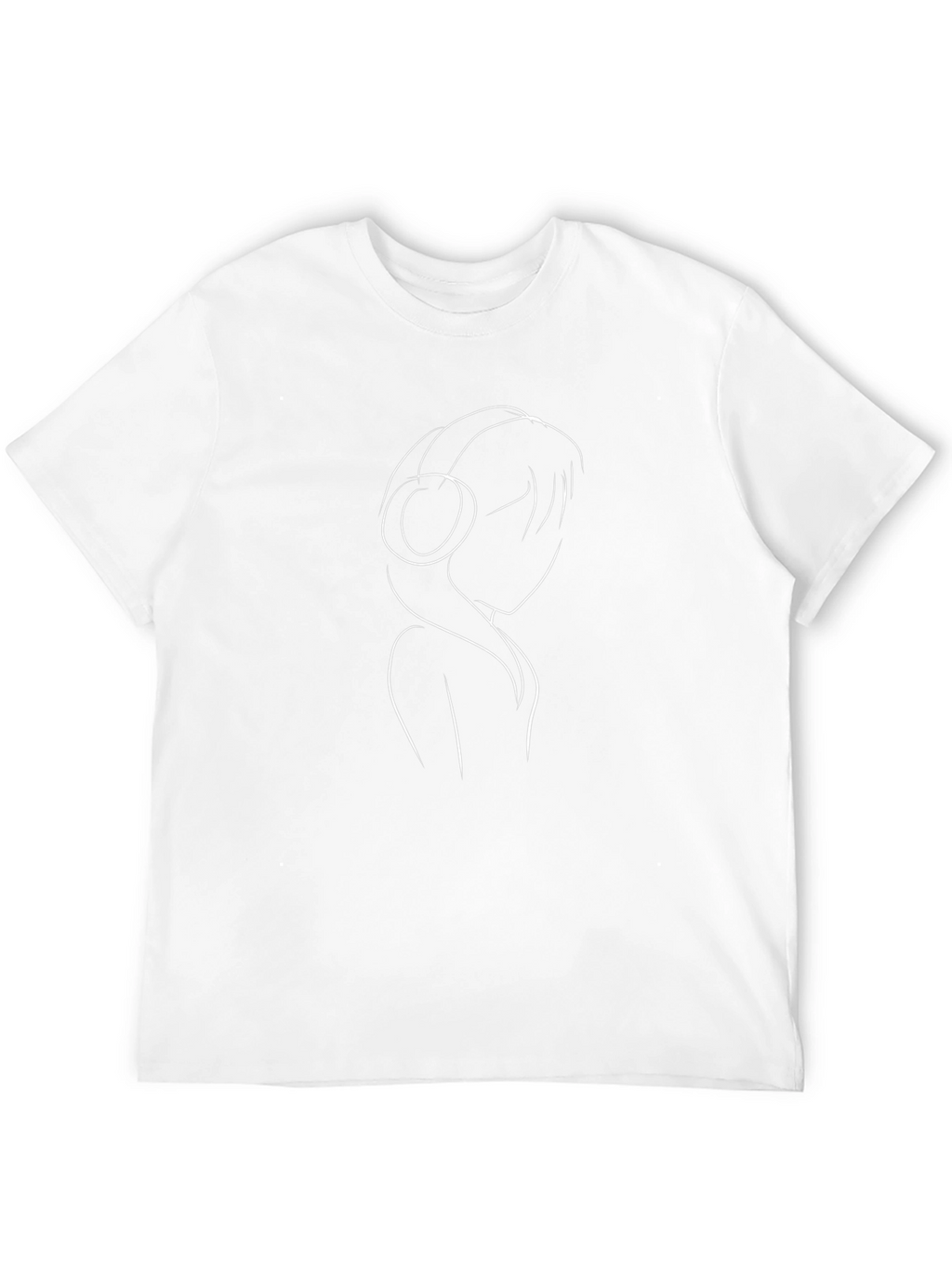 Minimalist Music Lover T-Shirt - Black