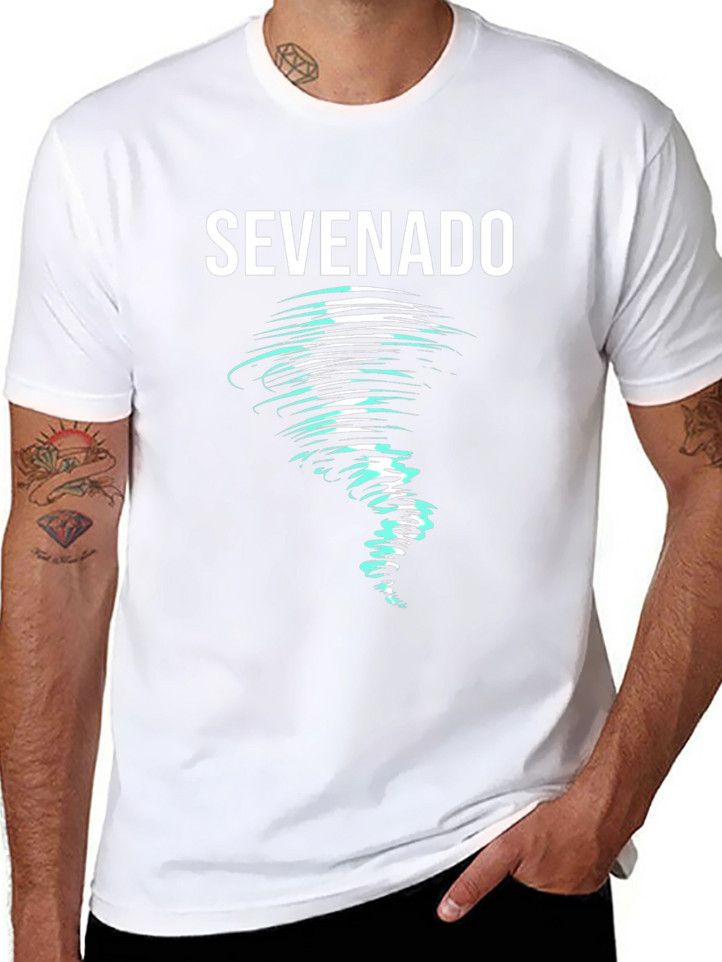 Sevenado Tornado Graphic T-Shirt - Unique Design