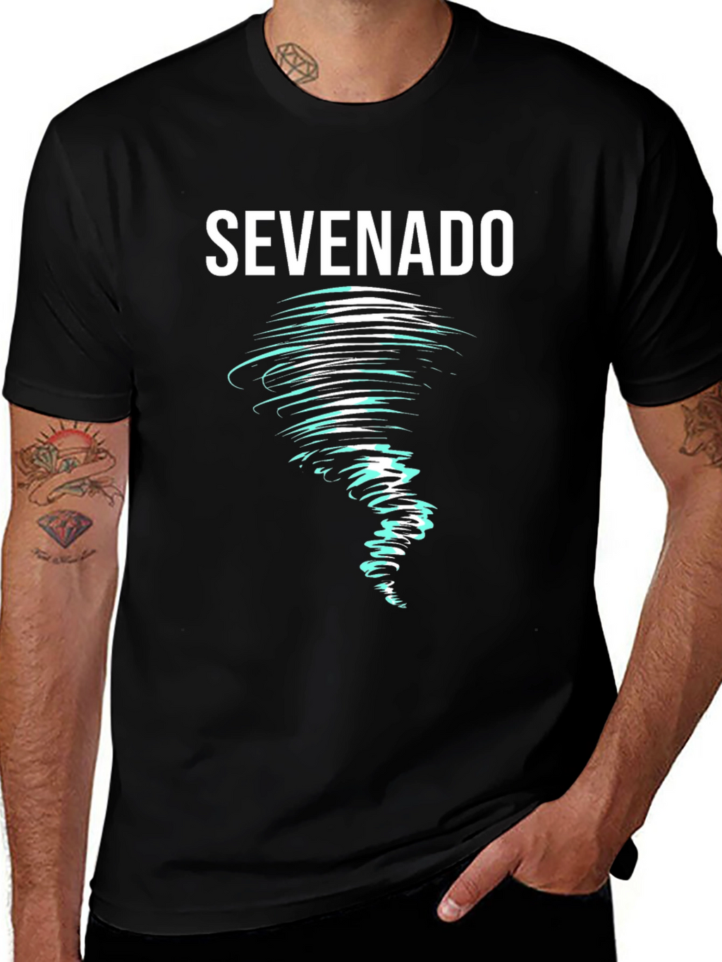 Sevenado Tornado Graphic T-Shirt - Unique Design