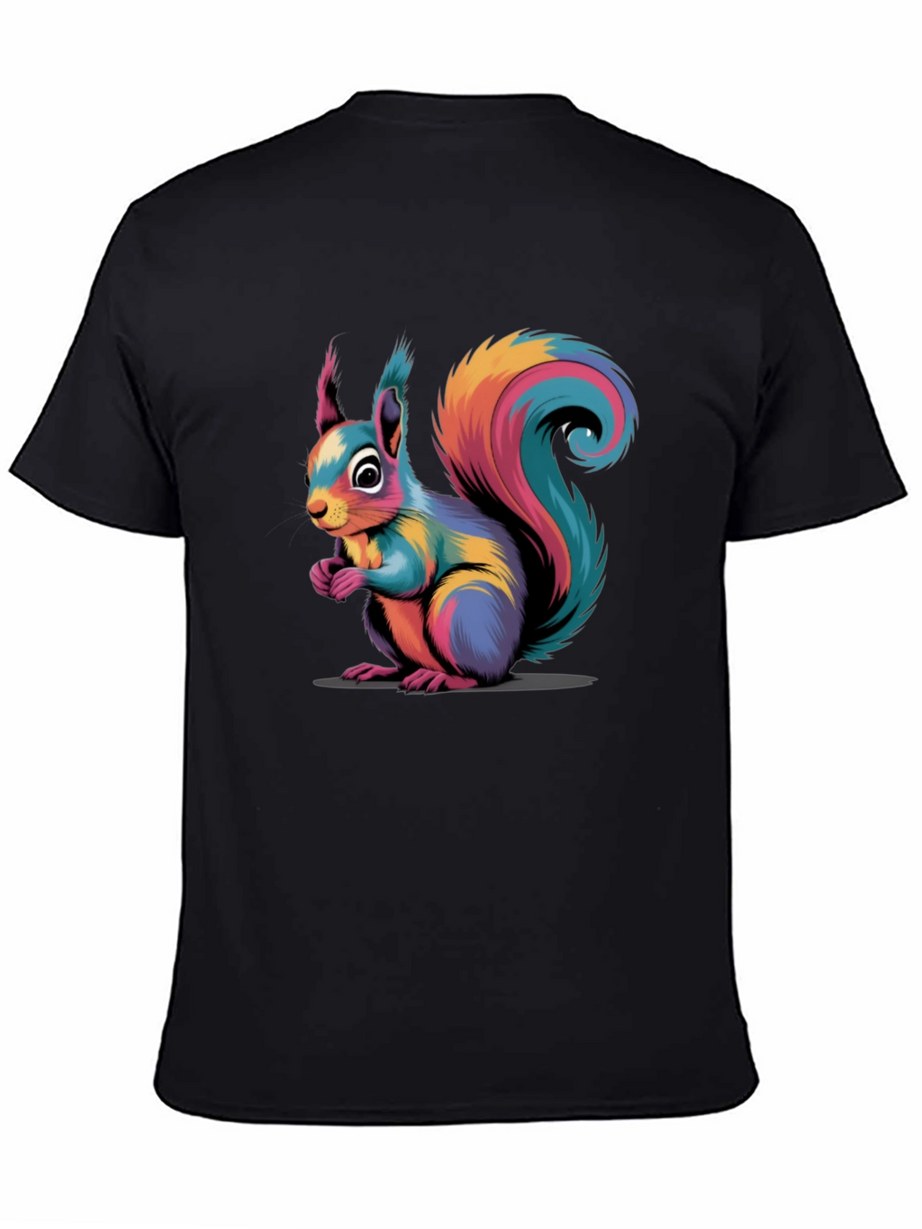 Vibrant Squirrel Graphic Tee - Stylish Animal Print Shirt