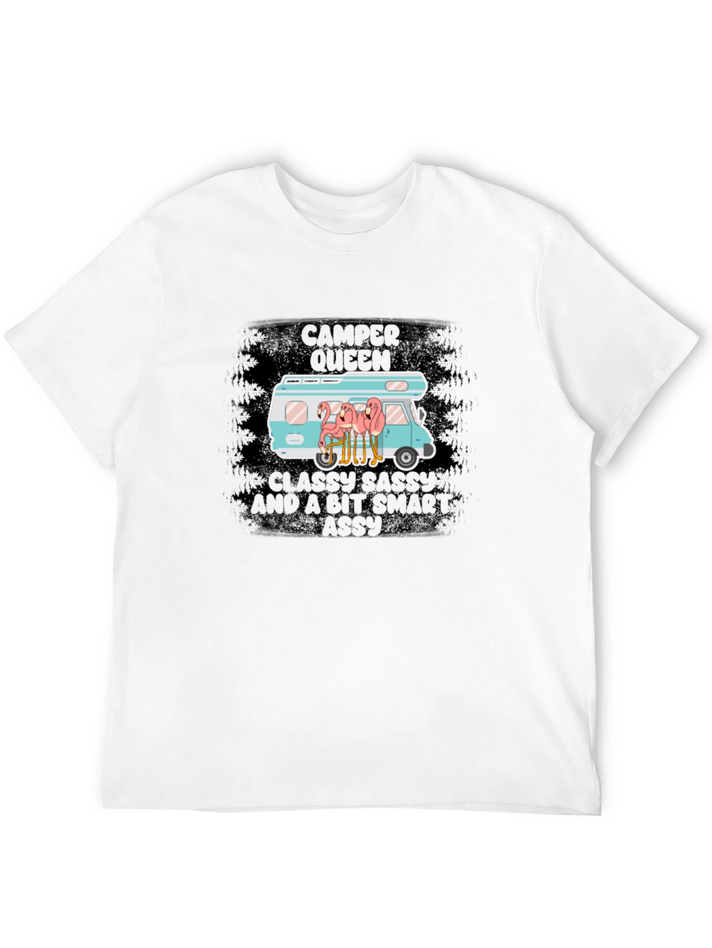 Camper Queen Funny Flamingo T-Shirt