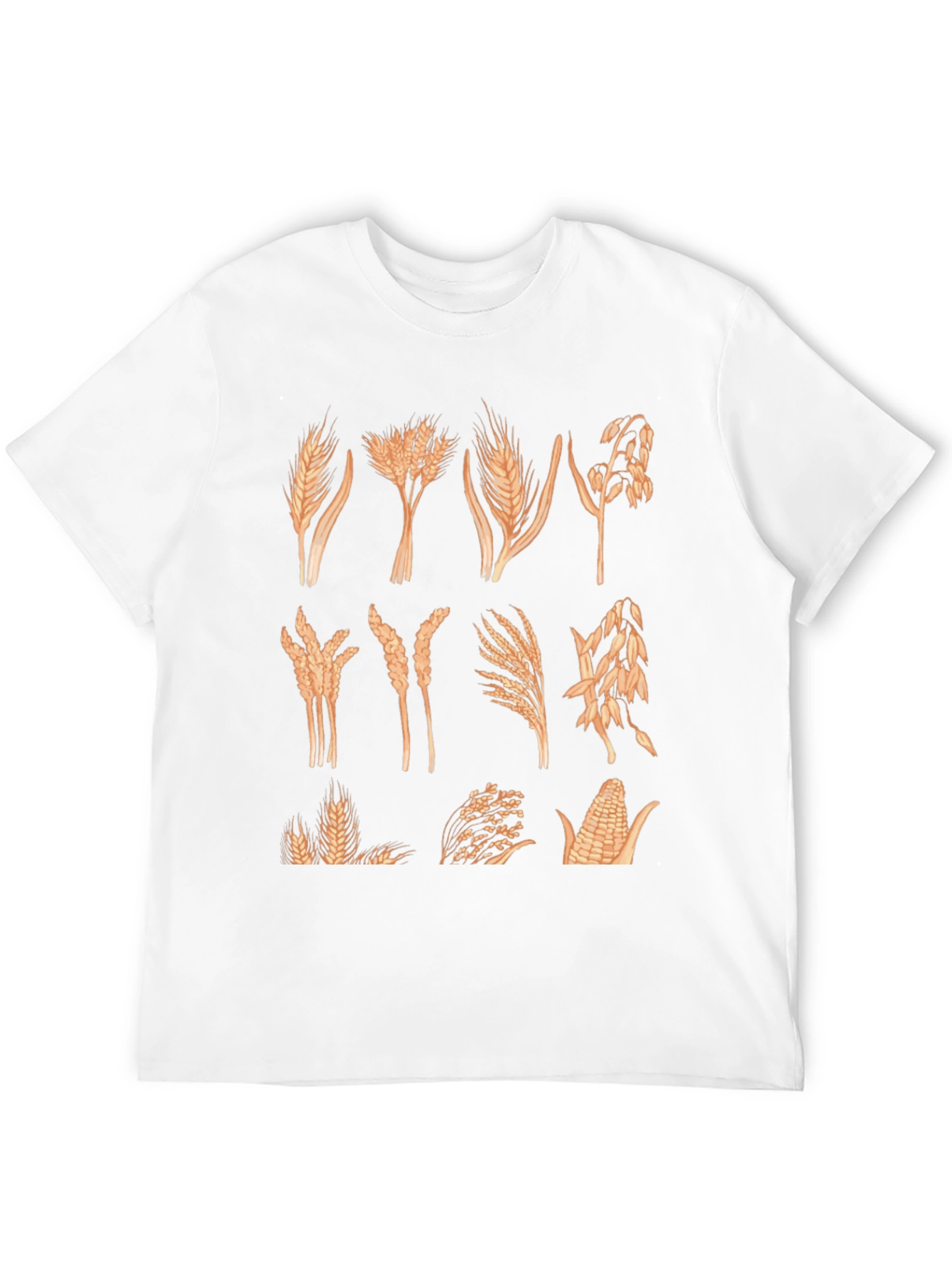 Wheat & Grain Graphic Tee - Unisex Black T-Shirt