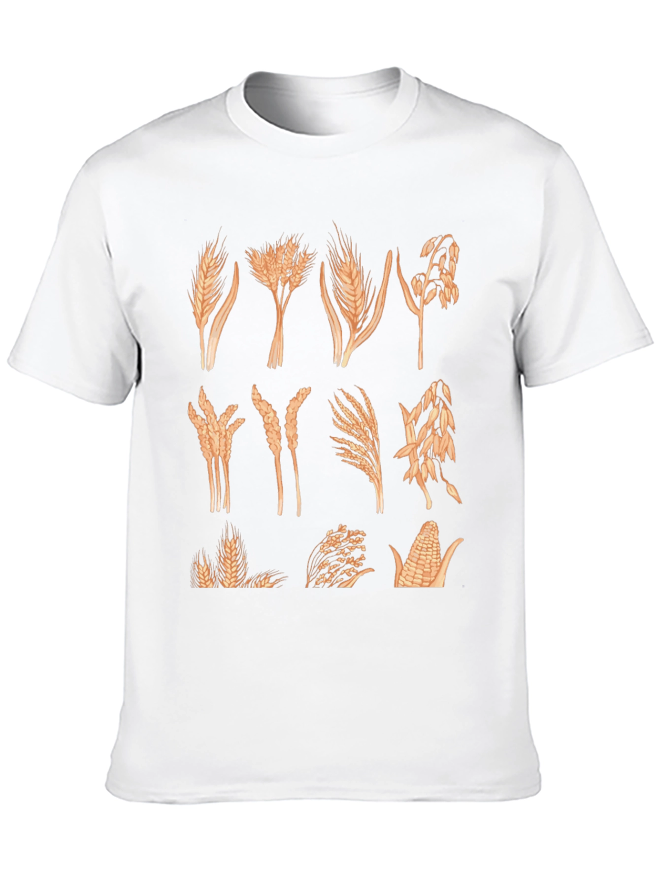 Wheat & Grain Graphic Tee - Unisex Black T-Shirt