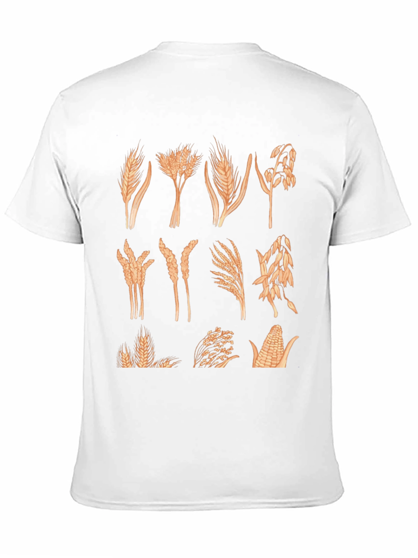 Wheat & Grain Graphic Tee - Unisex Black T-Shirt