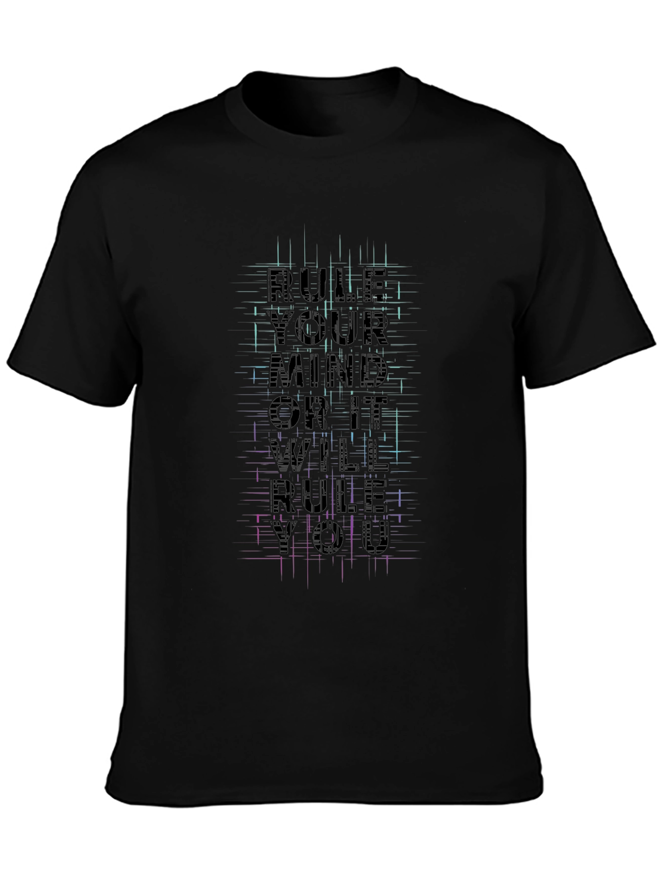 Rule Your Mind Graphic Tee - Black