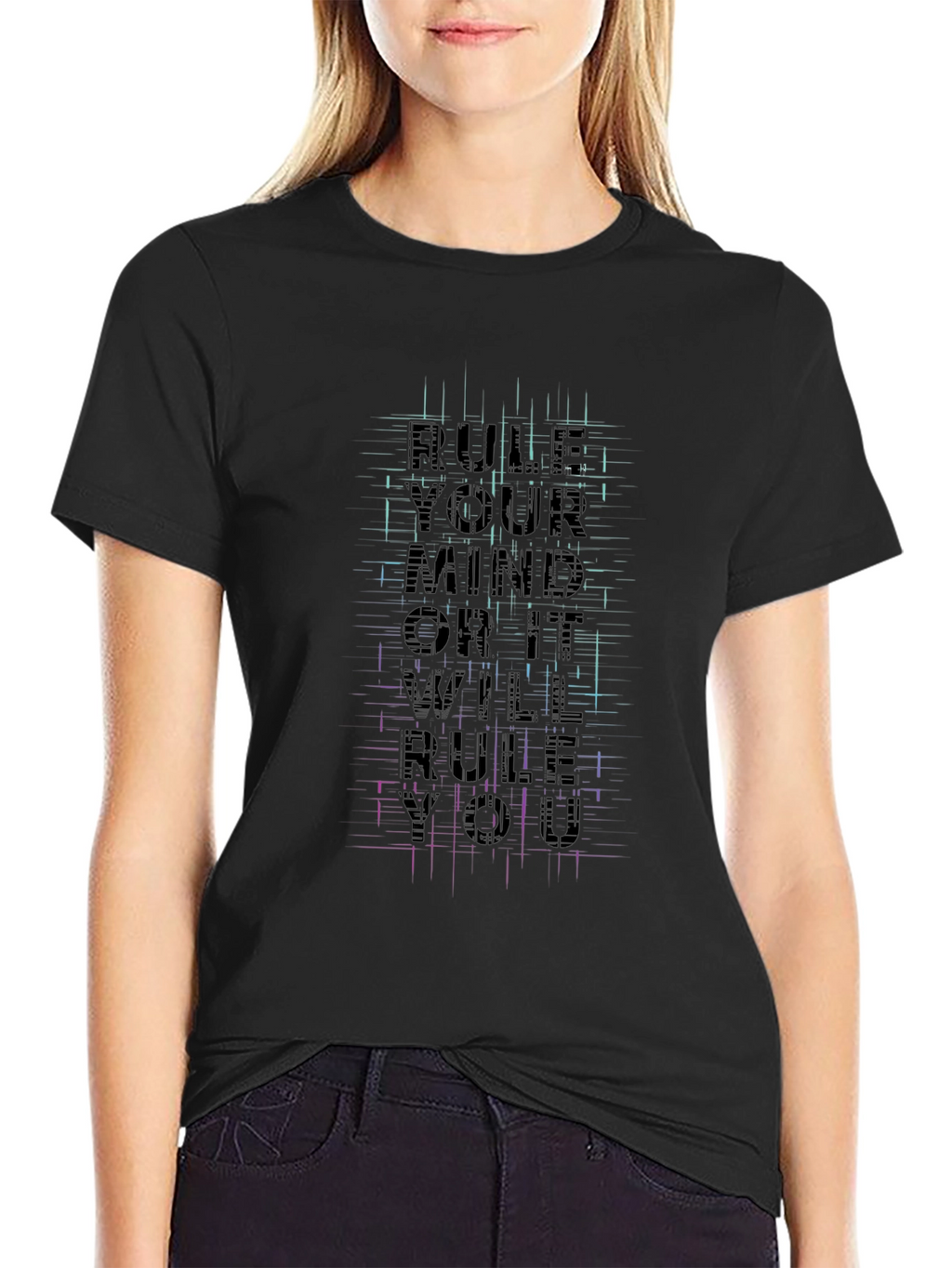 Rule Your Mind Graphic Tee - Black