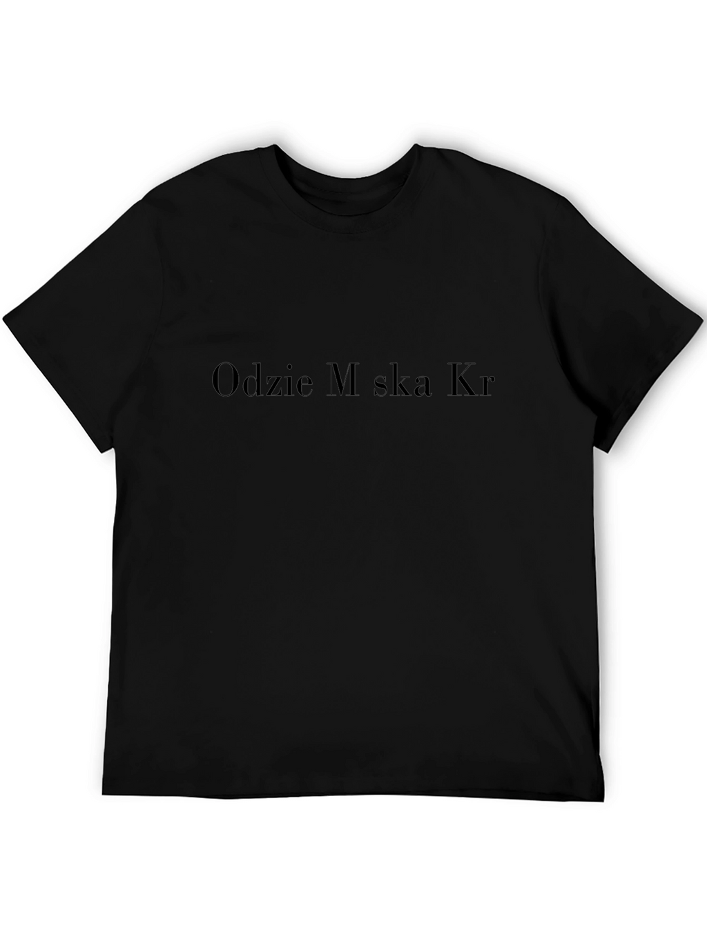 Odzie M ska Kr T-Shirt - Stylish Black Tee