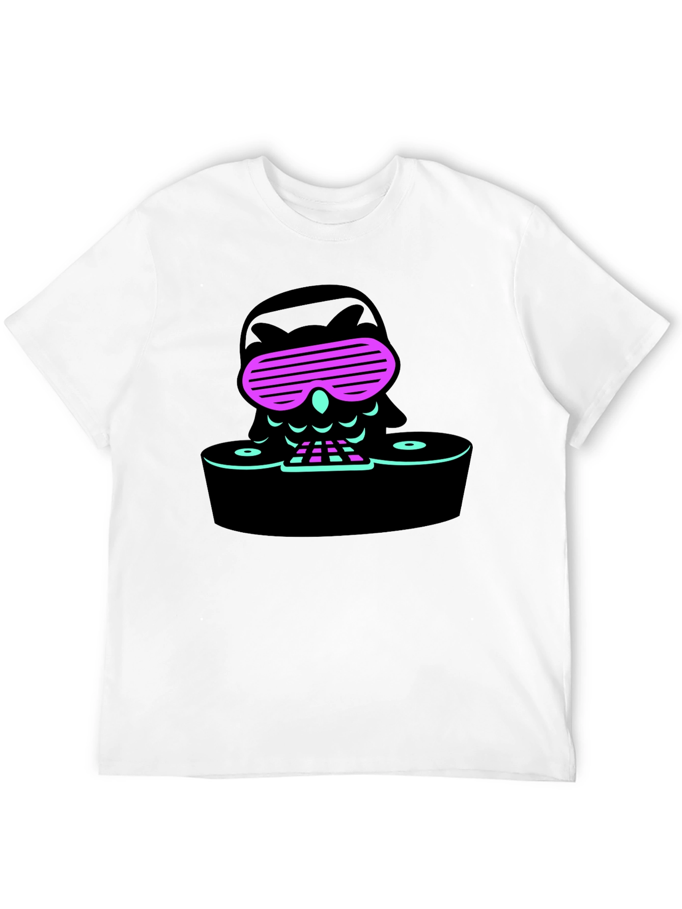 Cool Owl DJ Black T-Shirt
