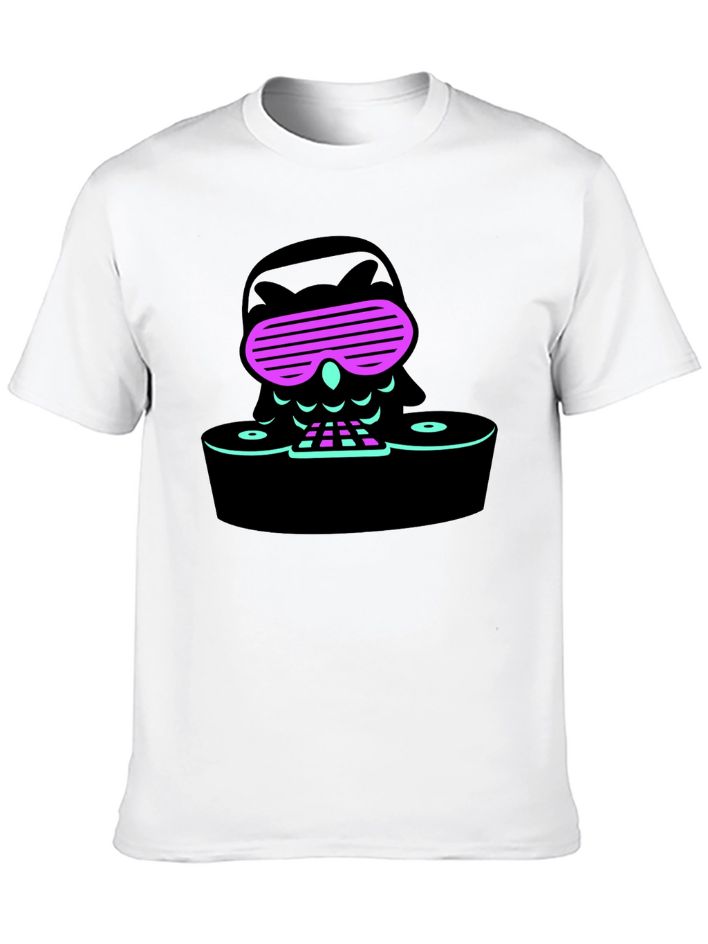 Cool Owl DJ Black T-Shirt