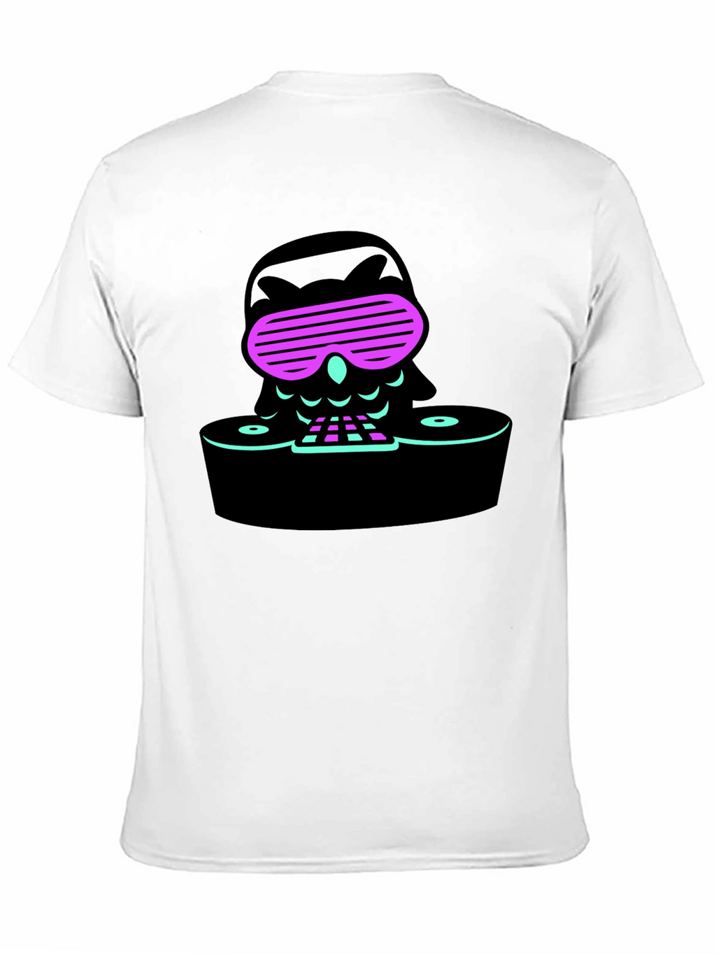 Cool Owl DJ Black T-Shirt